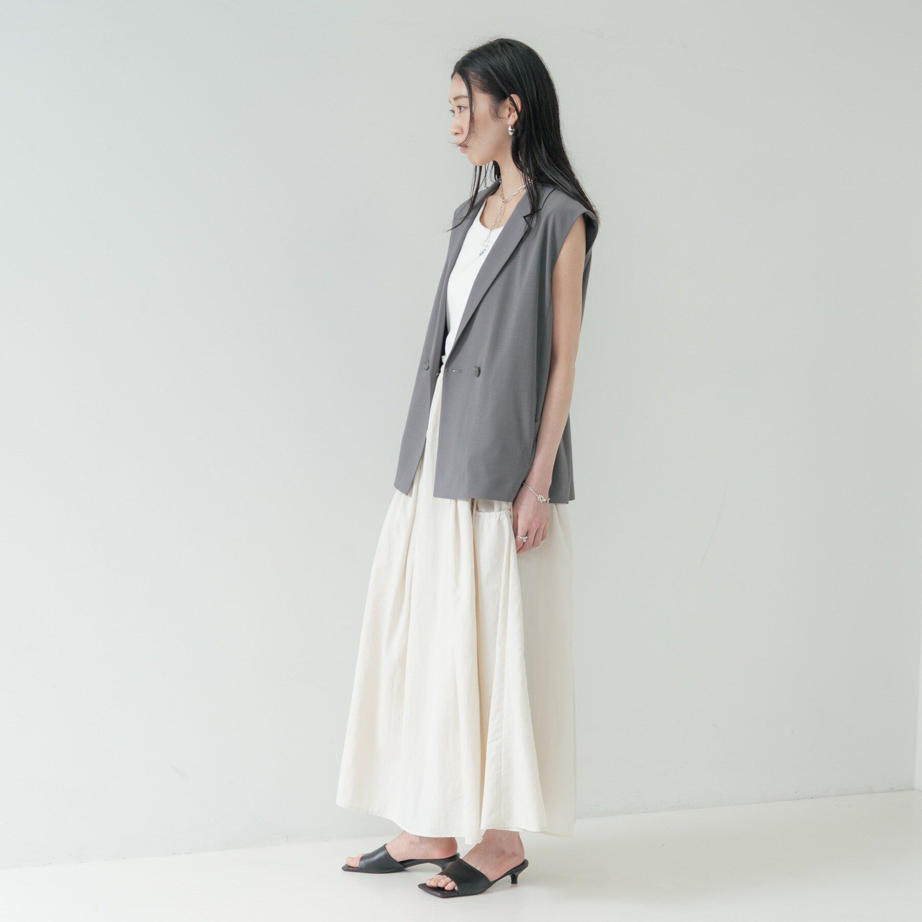 GALLEST「ギャザーポケットスカート」|スカート|