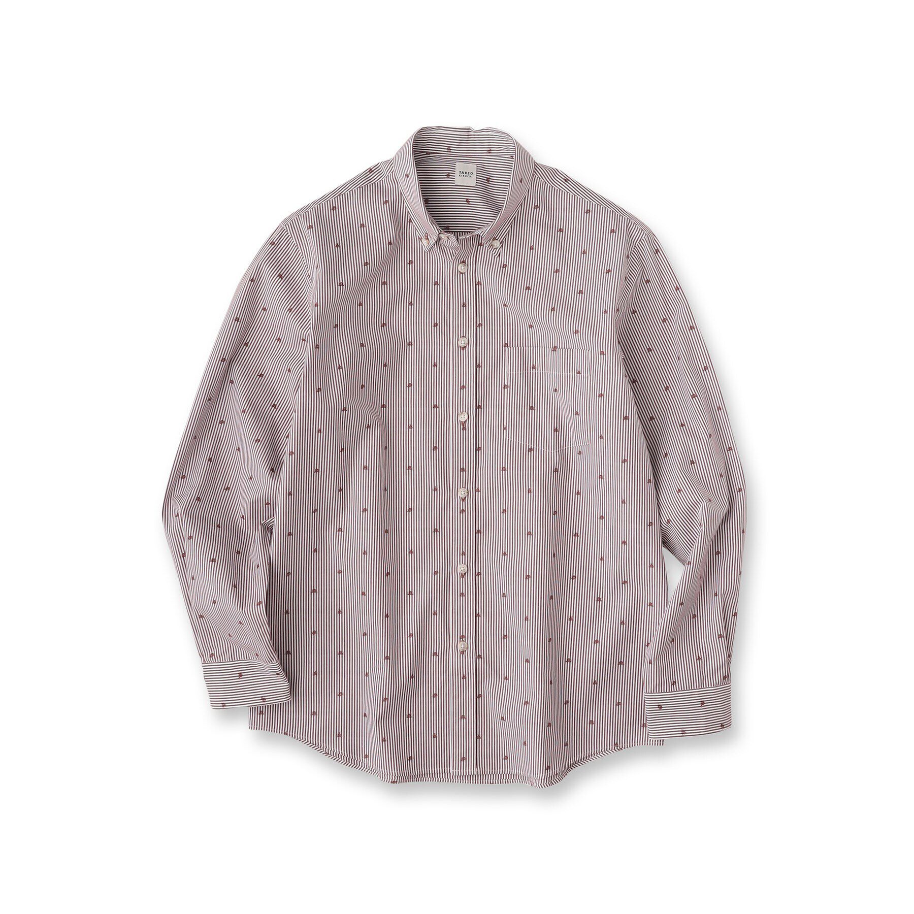 TAKEO KIKUCHI「ハットモチーフ ジャカード ストライプ シャツ」|シャツ・ブラウス|