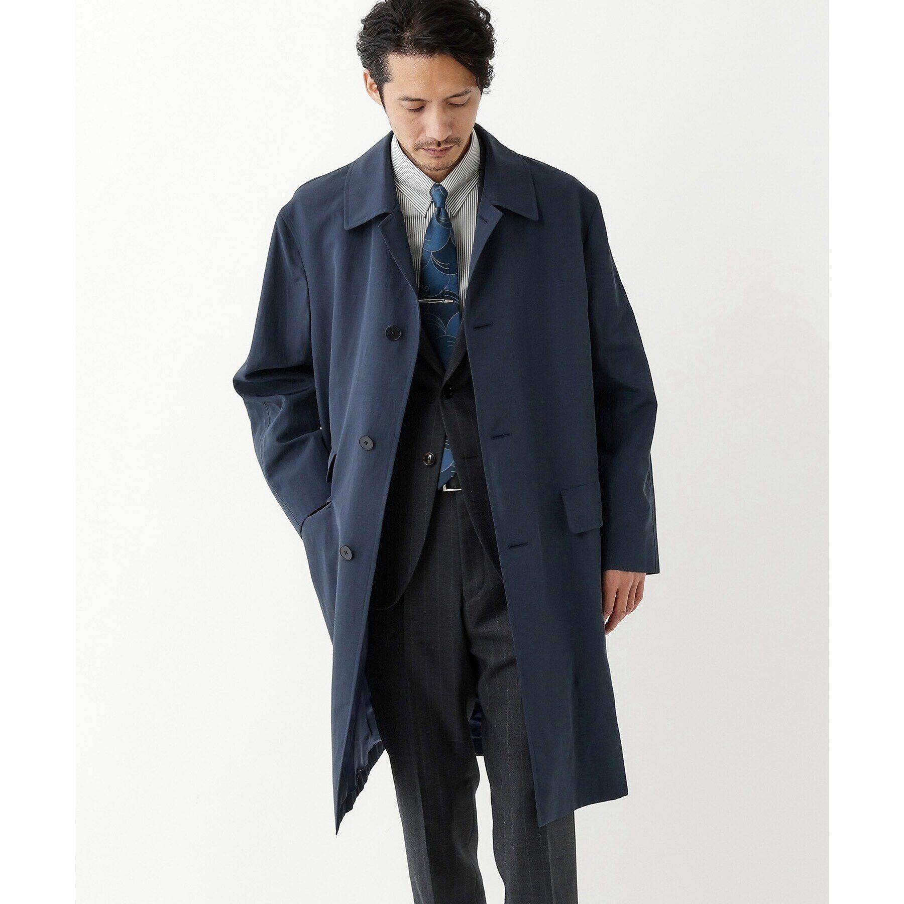 TAKEO KIKUCHI「【THE FLAGSHIP】ステンカラー スプリング コート」|ステンカラーコート|
