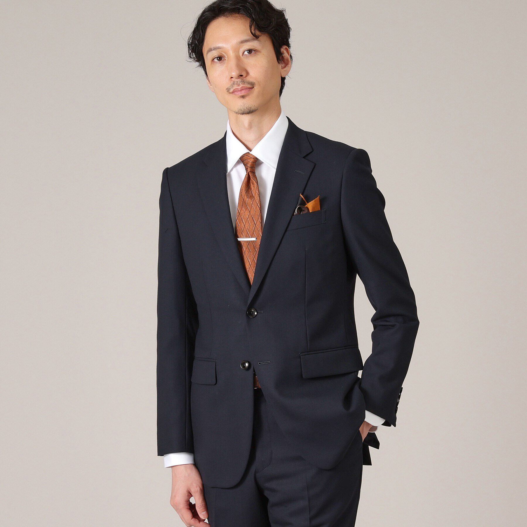 TAKEO KIKUCHI「【THE FLAGSHIP】シャドー番千鳥 グレンチェック スーツ」|スーツ|ネイビー(294)