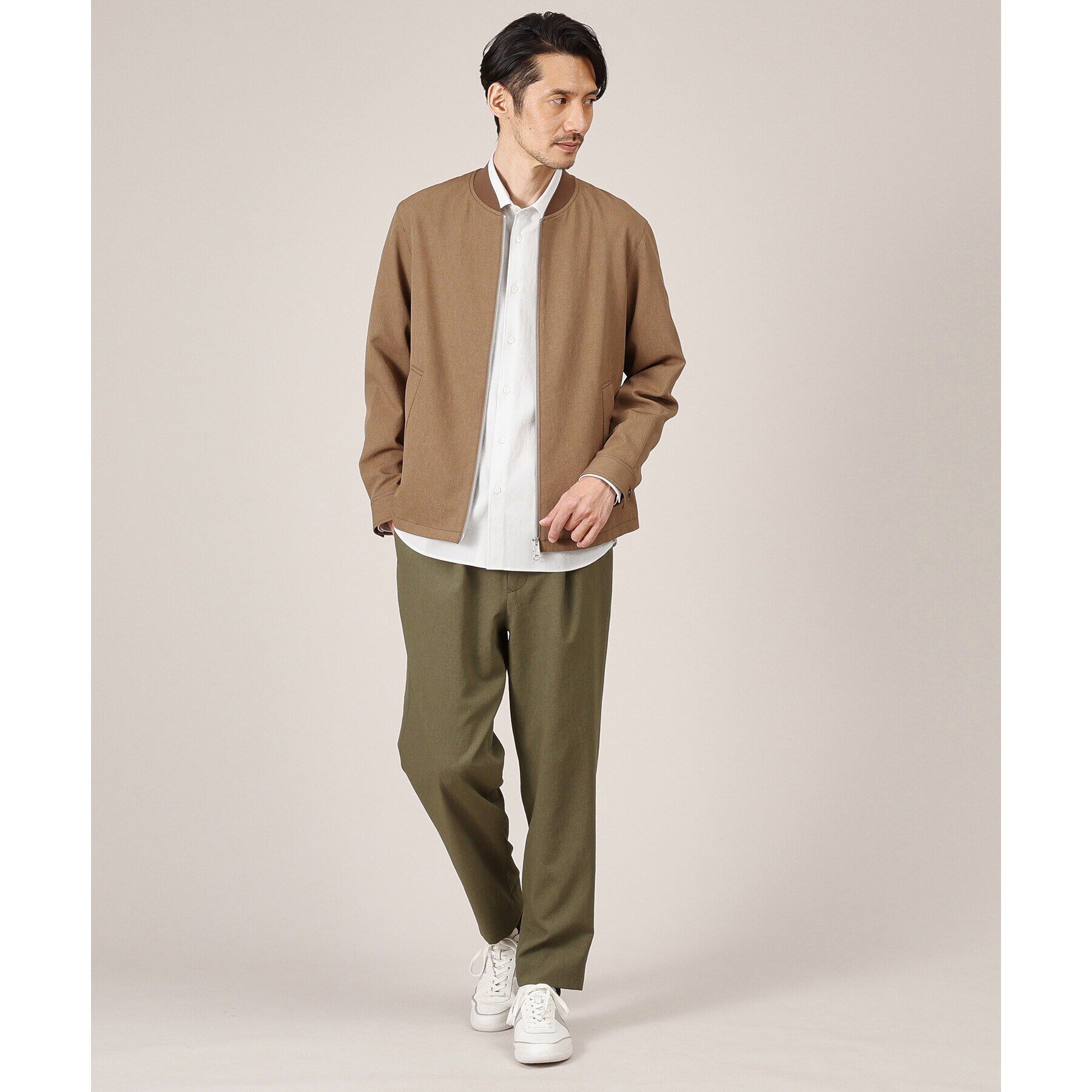 TAKEO KIKUCHI「【Made in JAPAN】麻調ショートカラーシャツ」|シャツ・ブラウス|