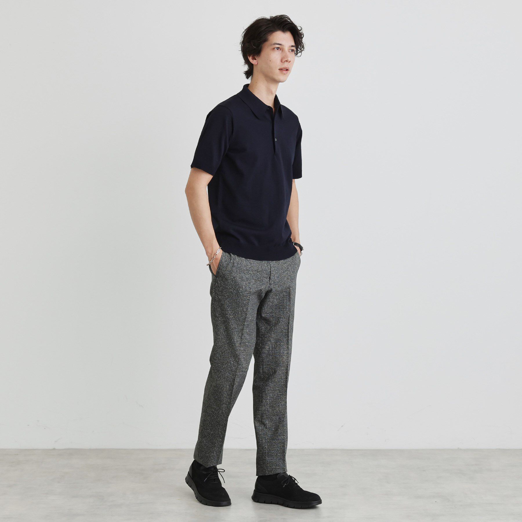 TAKEO KIKUCHI「テーラードニット ポロシャツ」|ポロシャツ|