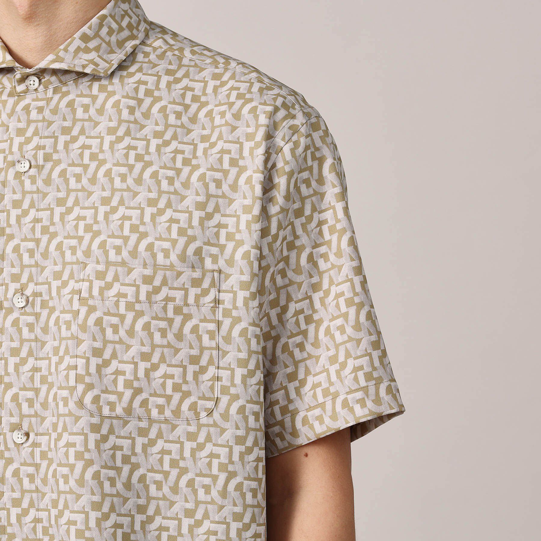 TAKEO KIKUCHI「マイクロパズル柄 半袖シャツ」|シャツ・ブラウス|