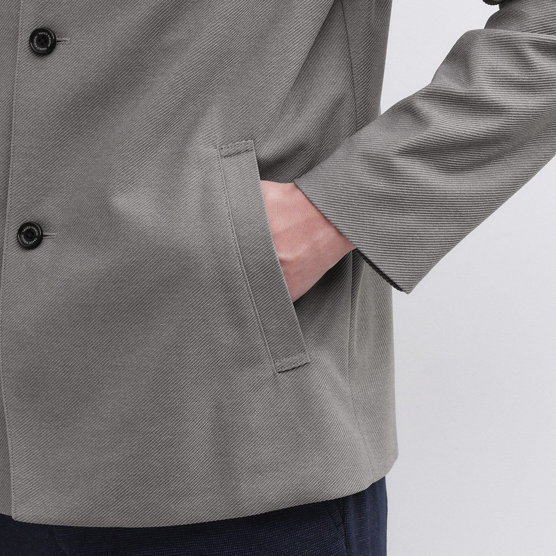 TAKEO KIKUCHI「ツイルジャージー イタリアンカラージャケット」|ブルゾン・スタジャン|