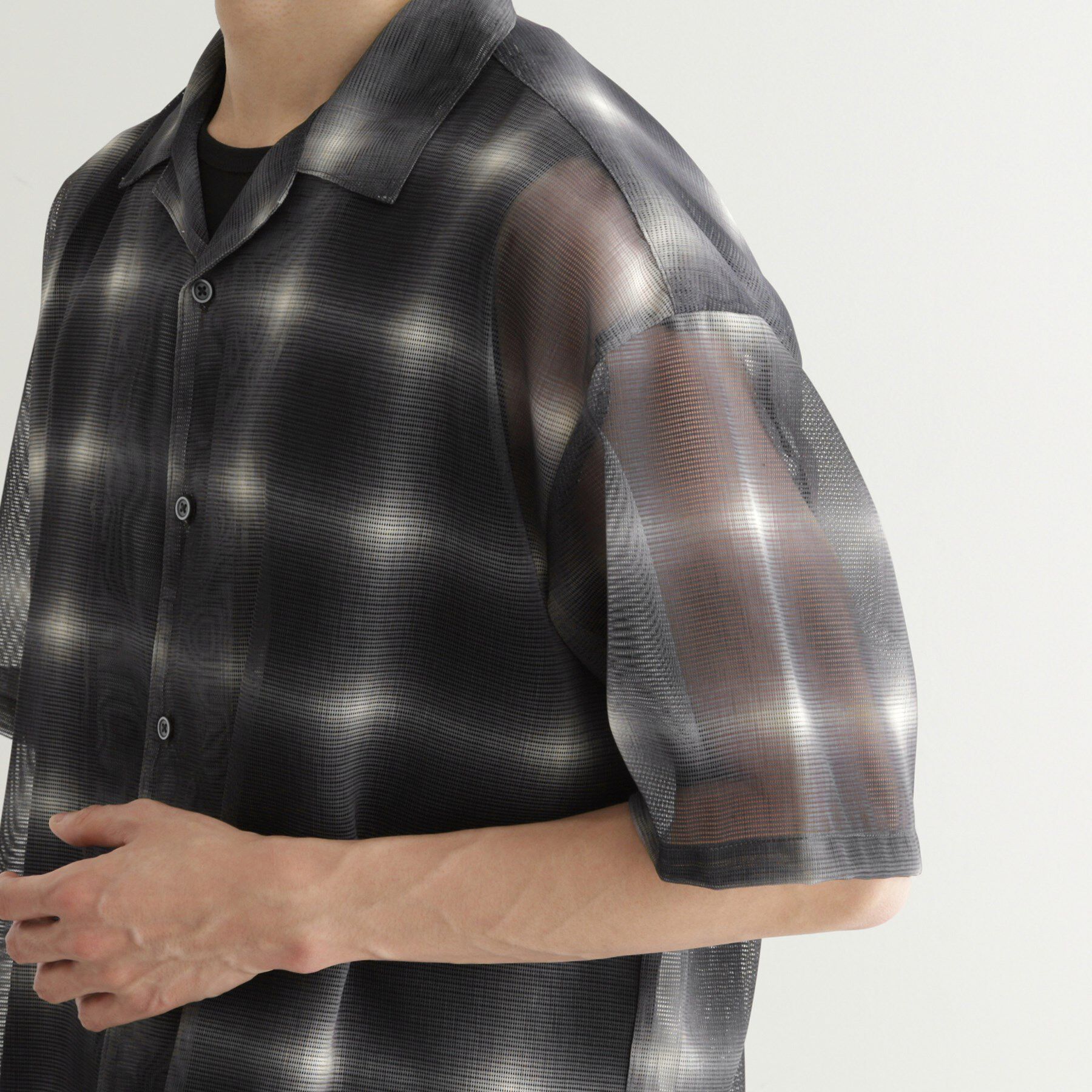 tk.TAKEO KIKUCHI「メッシュオンブレーチェックシャツ」|シャツ・ブラウス|