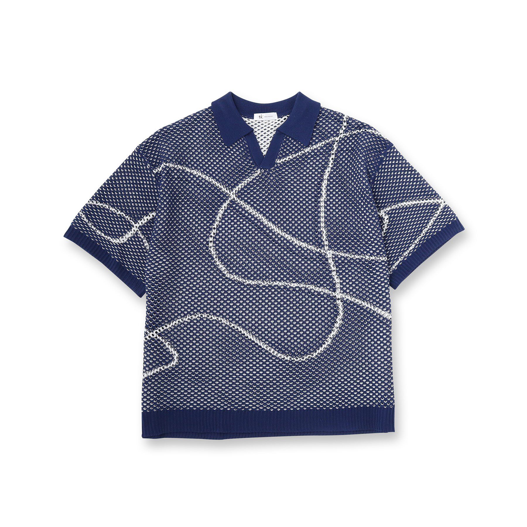 tk.TAKEO KIKUCHI「ラインアートニットポロ」|ニット・セーター|