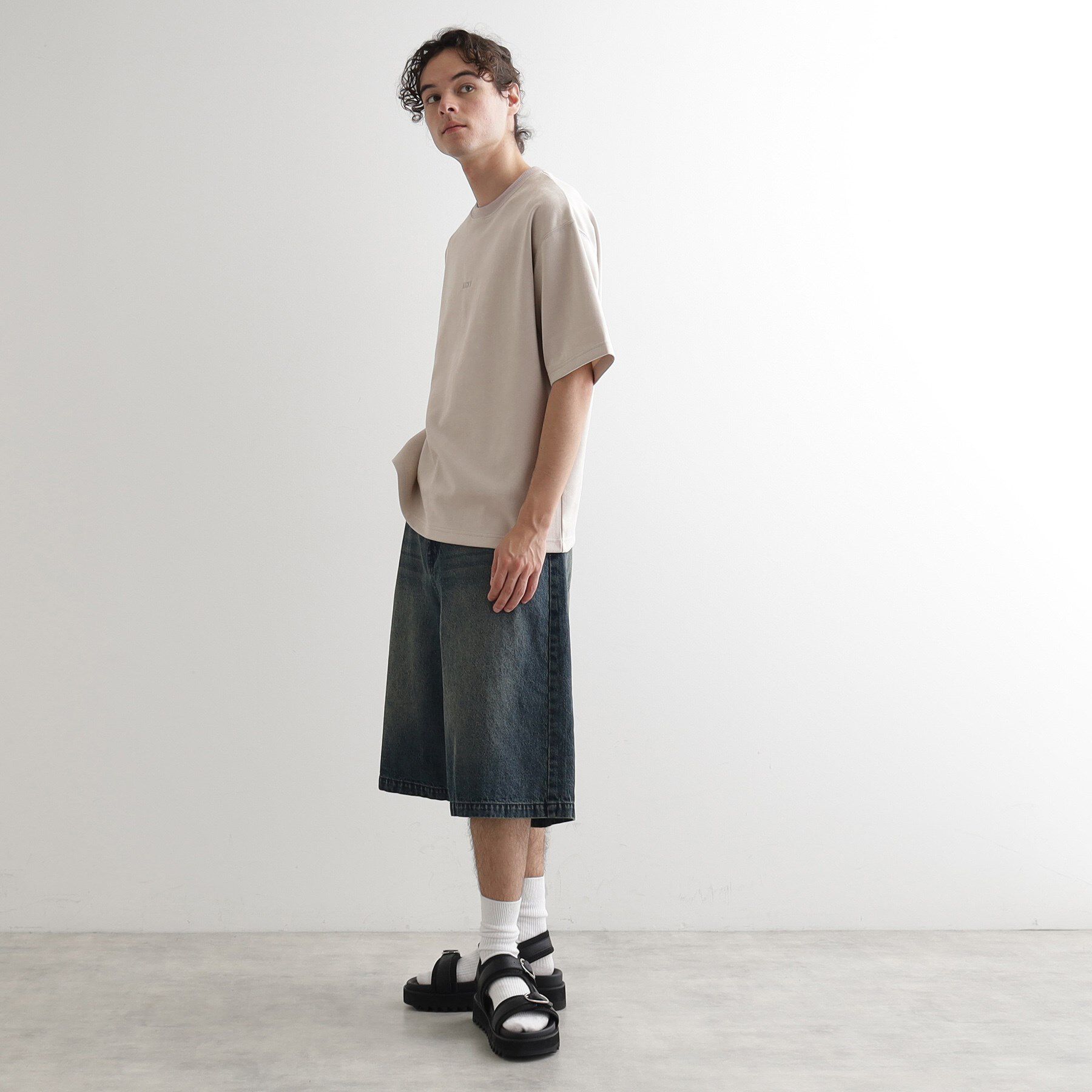 tk.TAKEO KIKUCHI「サマースウェード アブストカットソー」|Tシャツ・カットソー|