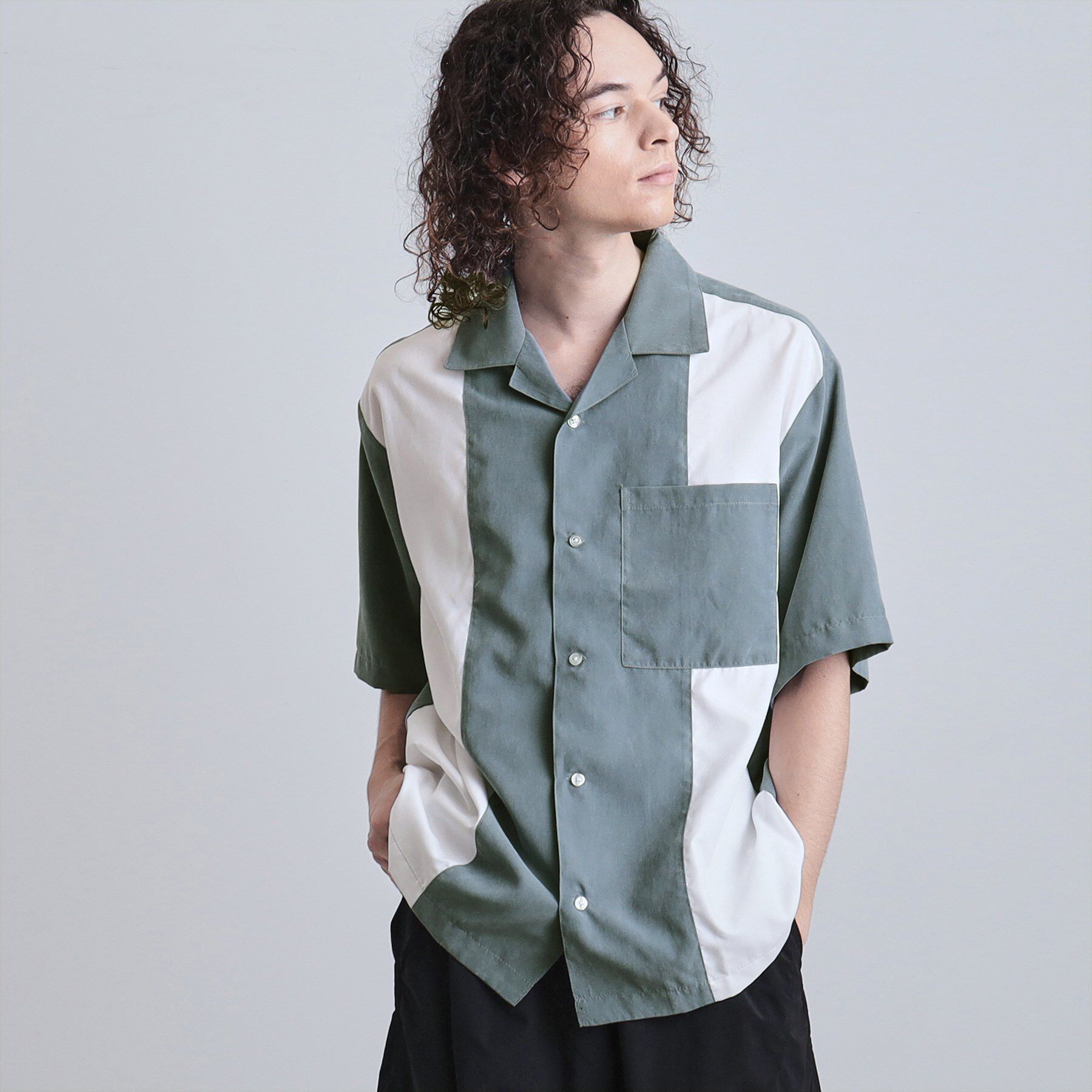 tk.TAKEO KIKUCHI「フィブリル切替シャツ」|シャツ・ブラウス|