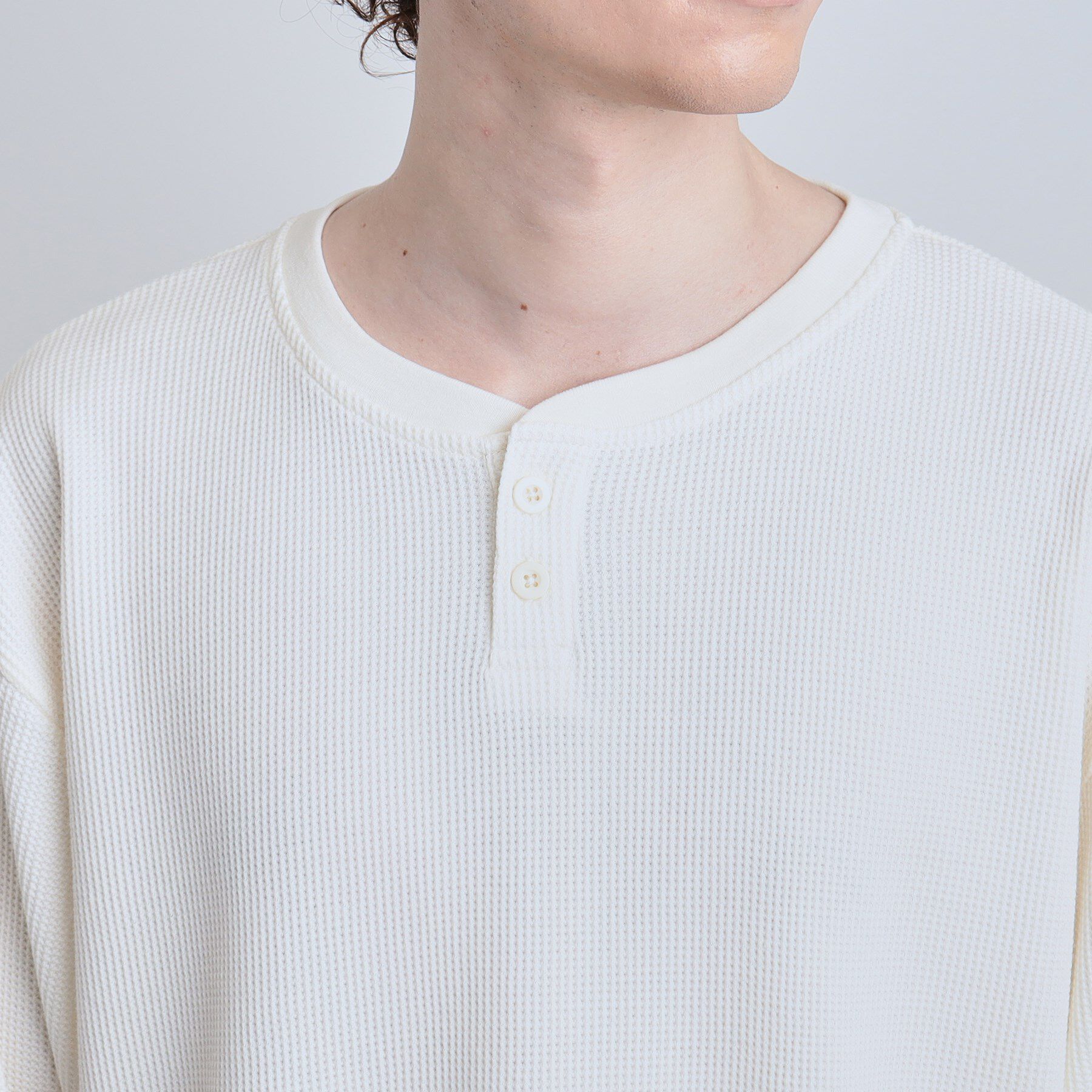 tk.TAKEO KIKUCHI「ワッフルヘンリーカットソー」|Tシャツ・カットソー|