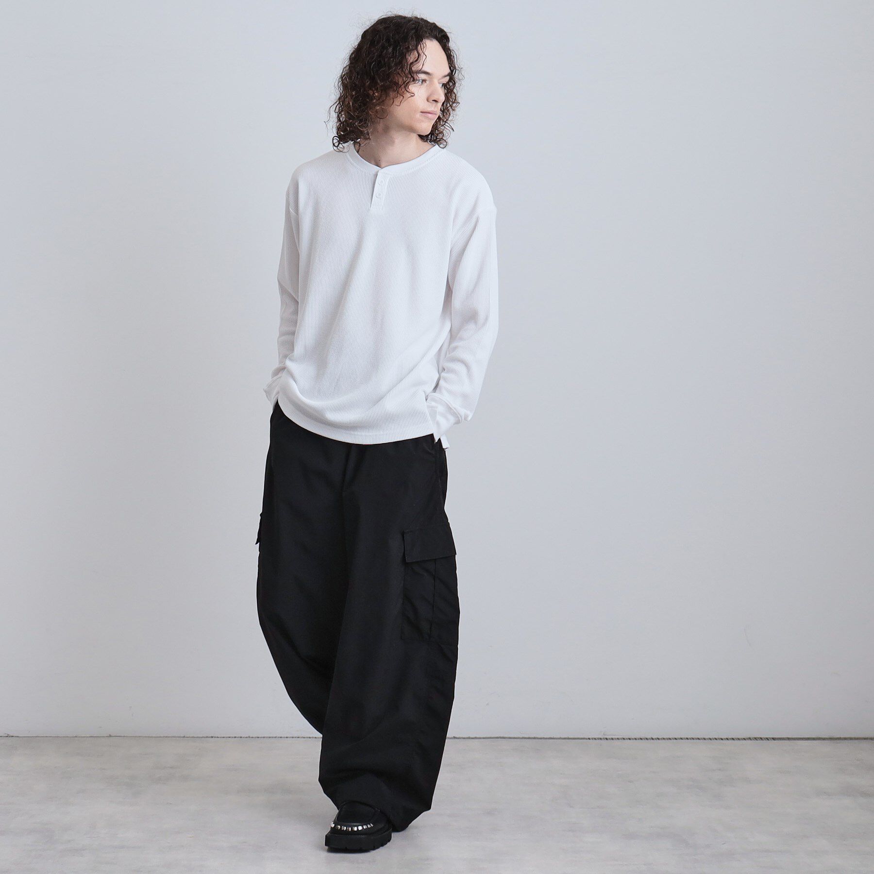 tk.TAKEO KIKUCHI「ワッフルヘンリーカットソー」|Tシャツ・カットソー|