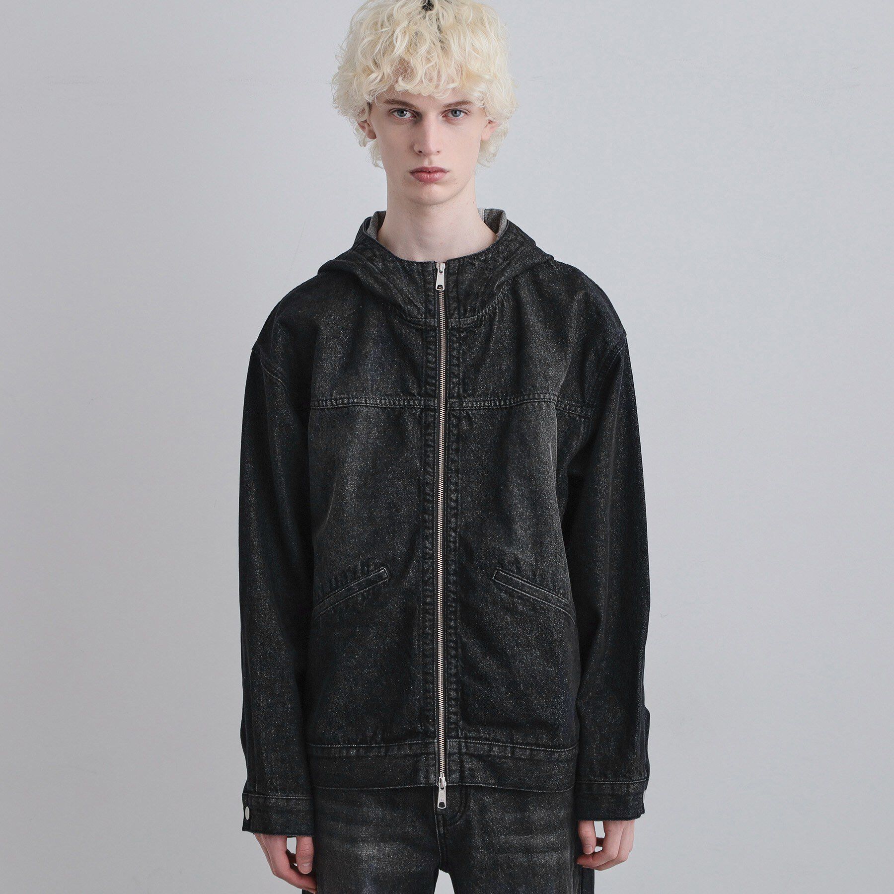 tk.TAKEO KIKUCHI「【セットアップ対応】デニムフードブルゾン」|ブルゾン・スタジャン|