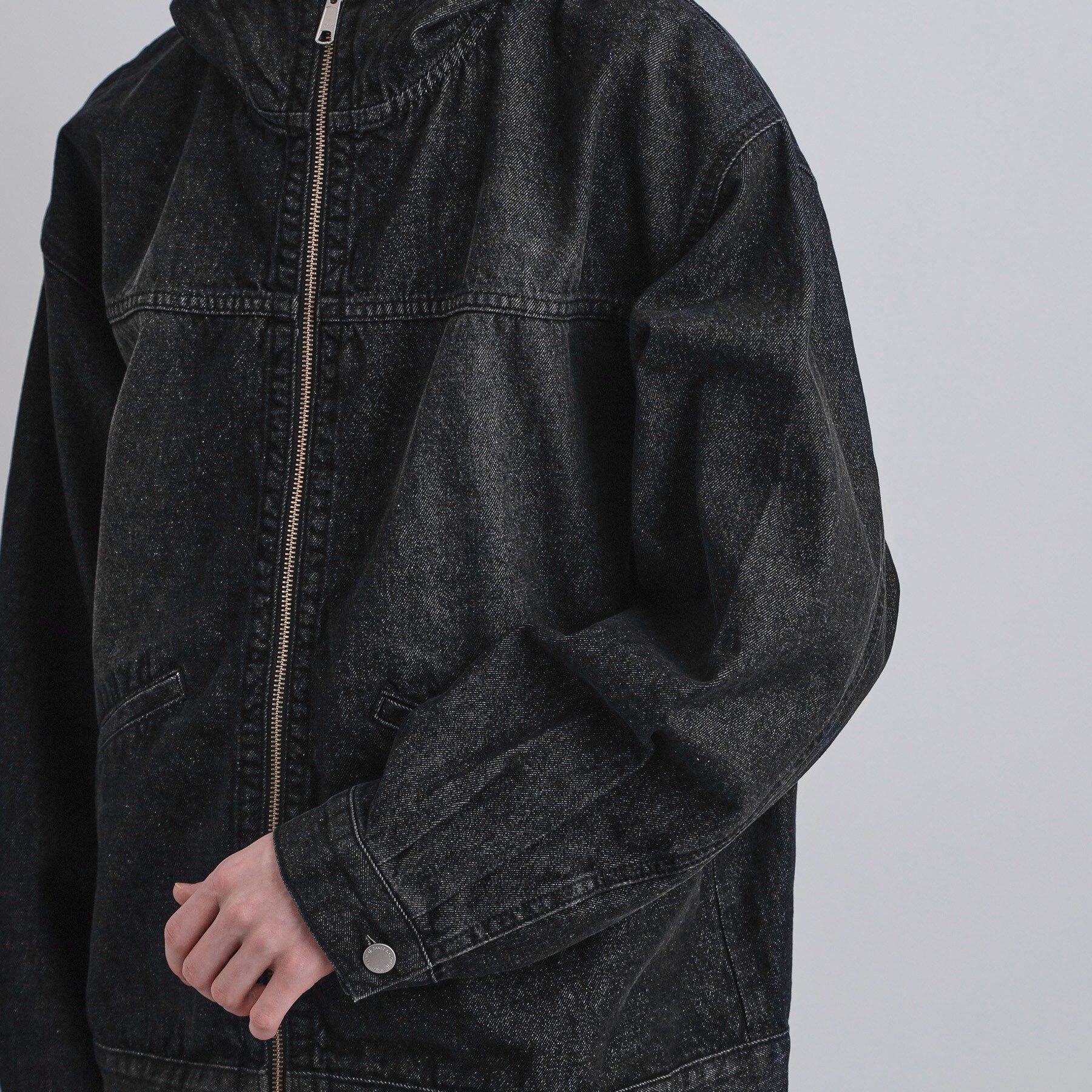 tk.TAKEO KIKUCHI「【セットアップ対応】デニムフードブルゾン」|ブルゾン・スタジャン|