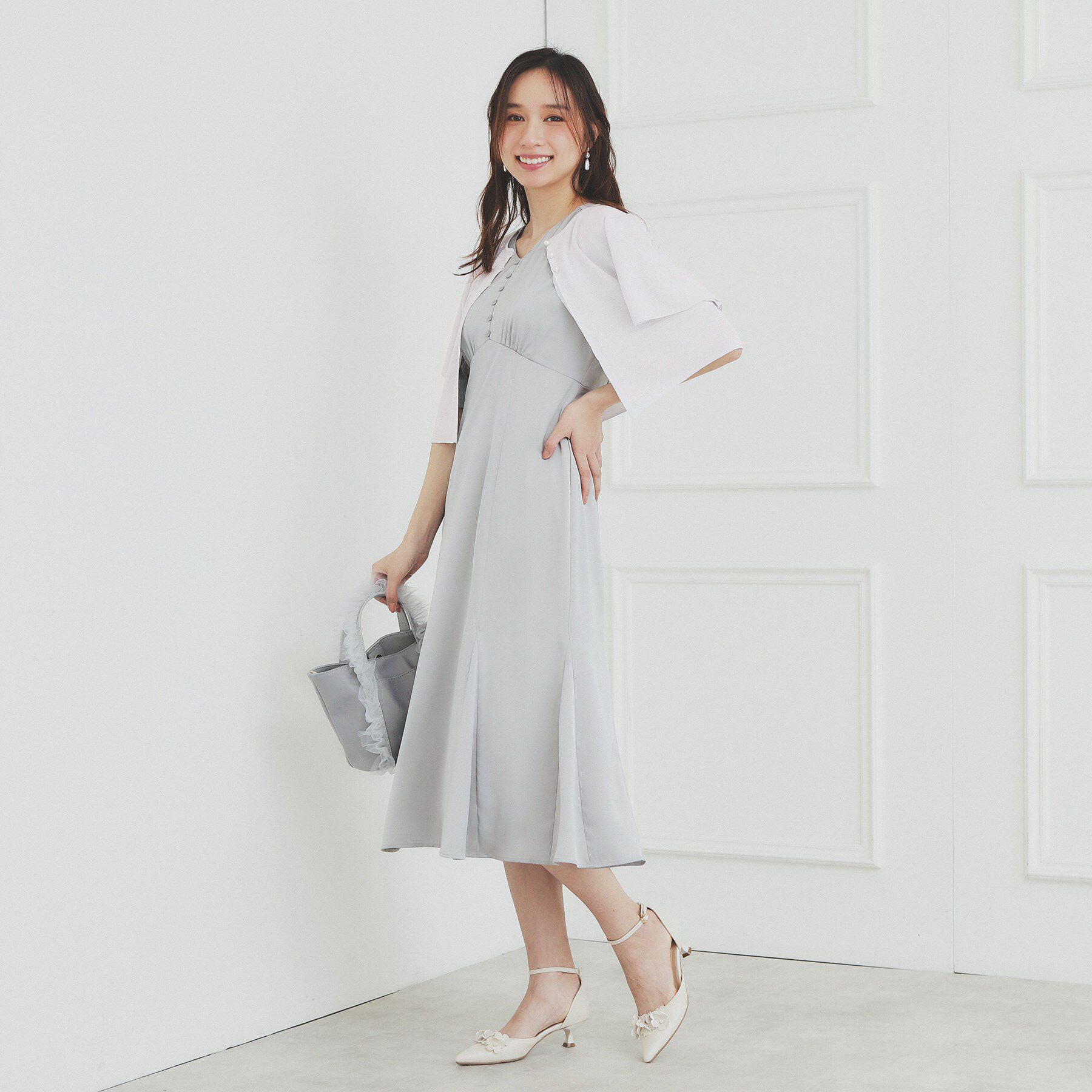 index「シャイニーショートボレロ/前後2WAY【洗濯機洗い可/抗ピル】」|カーディガン|