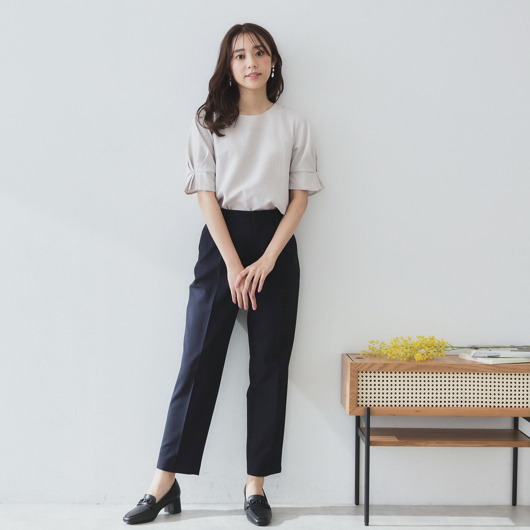 index「《8色展開/XS-LLサイズ》タックパフスリーブブラウス【洗濯機洗い可/吸水速乾/防シワ/抗ピル】」|シャツ・ブラウス|