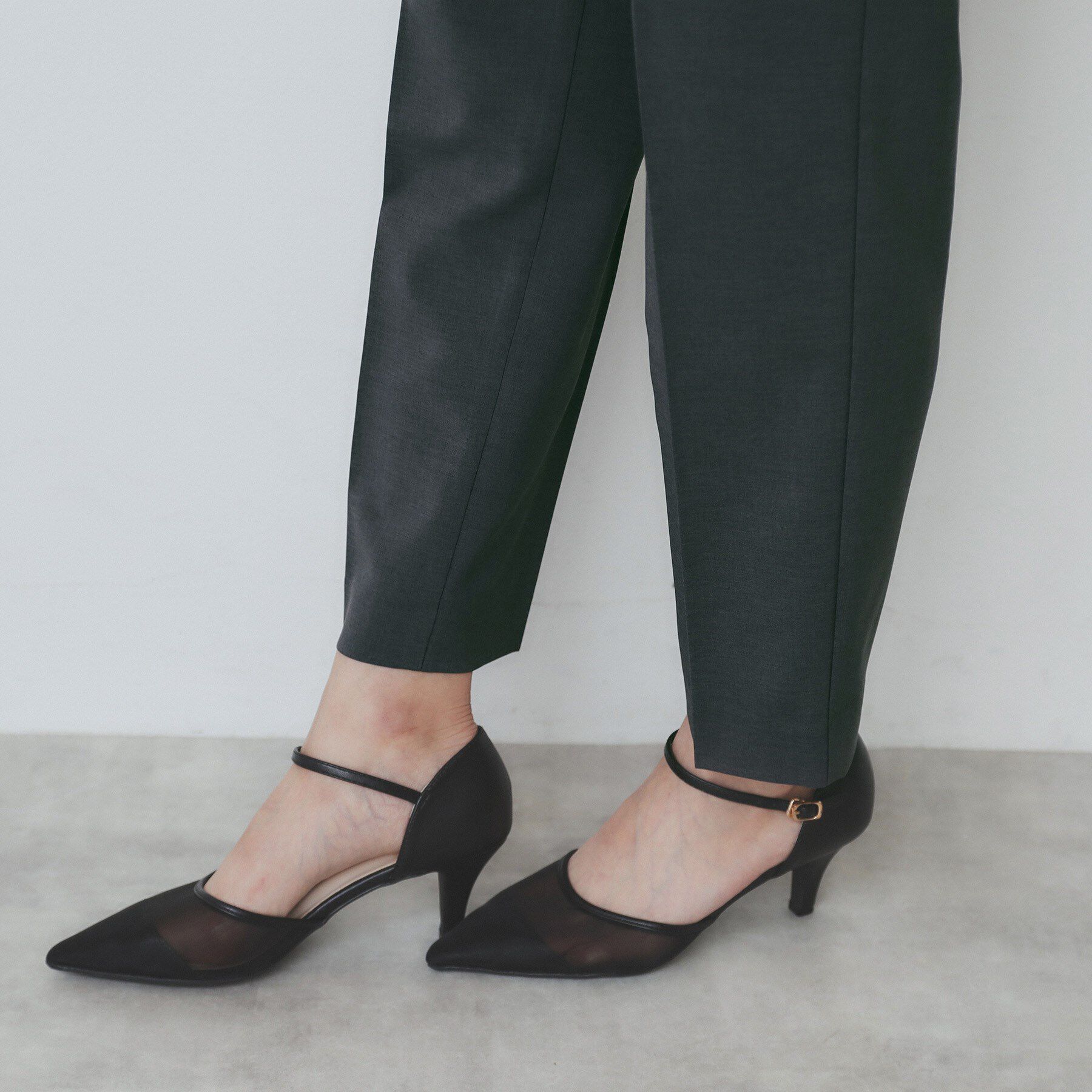 index「ベルト付きストレッチテーパードパンツ/セットアップ可【洗濯機洗い可/吸水速乾/接触冷感】」|その他|