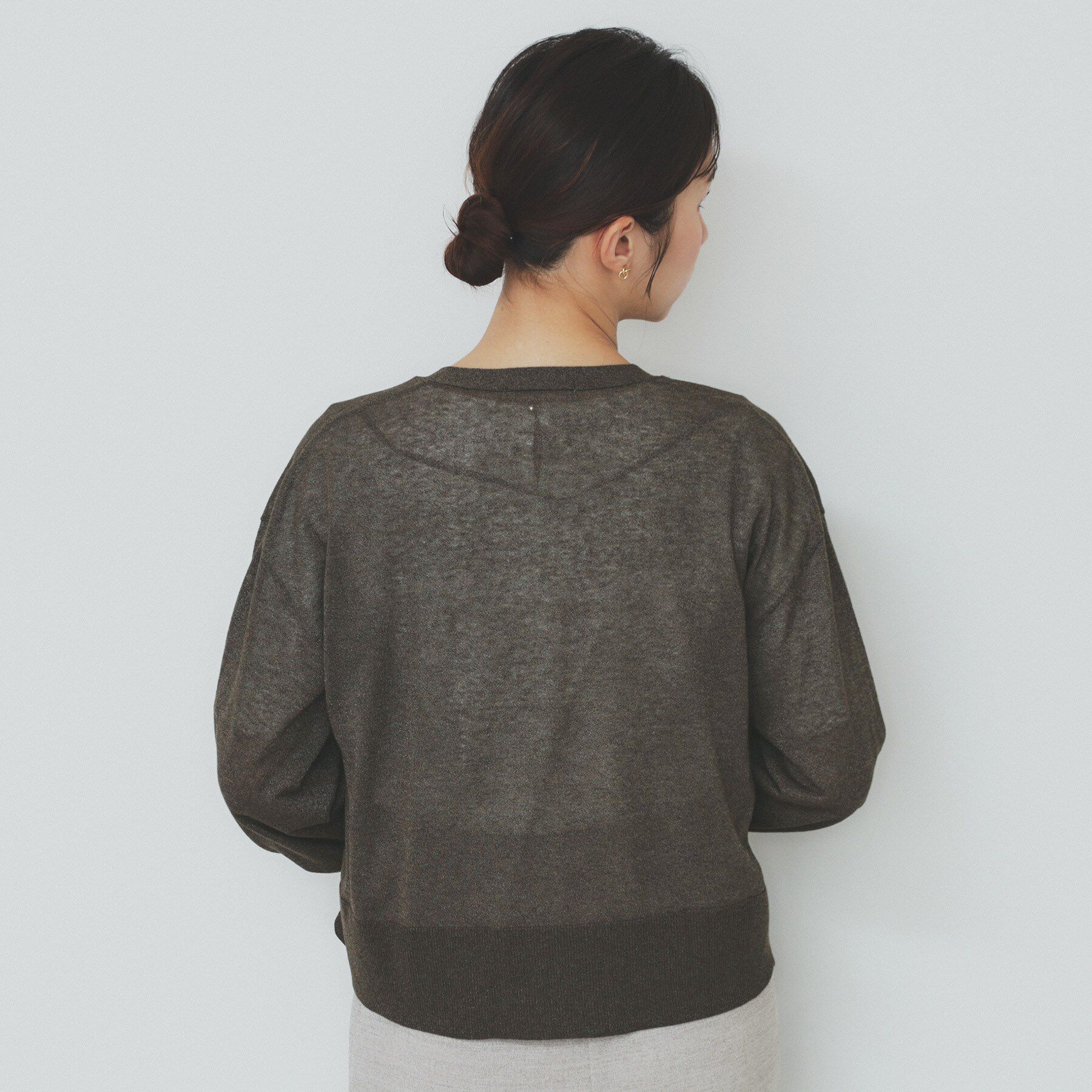 index「《5色展開》コンパクトショートカーディガン【洗濯機洗い可】」|カーディガン|