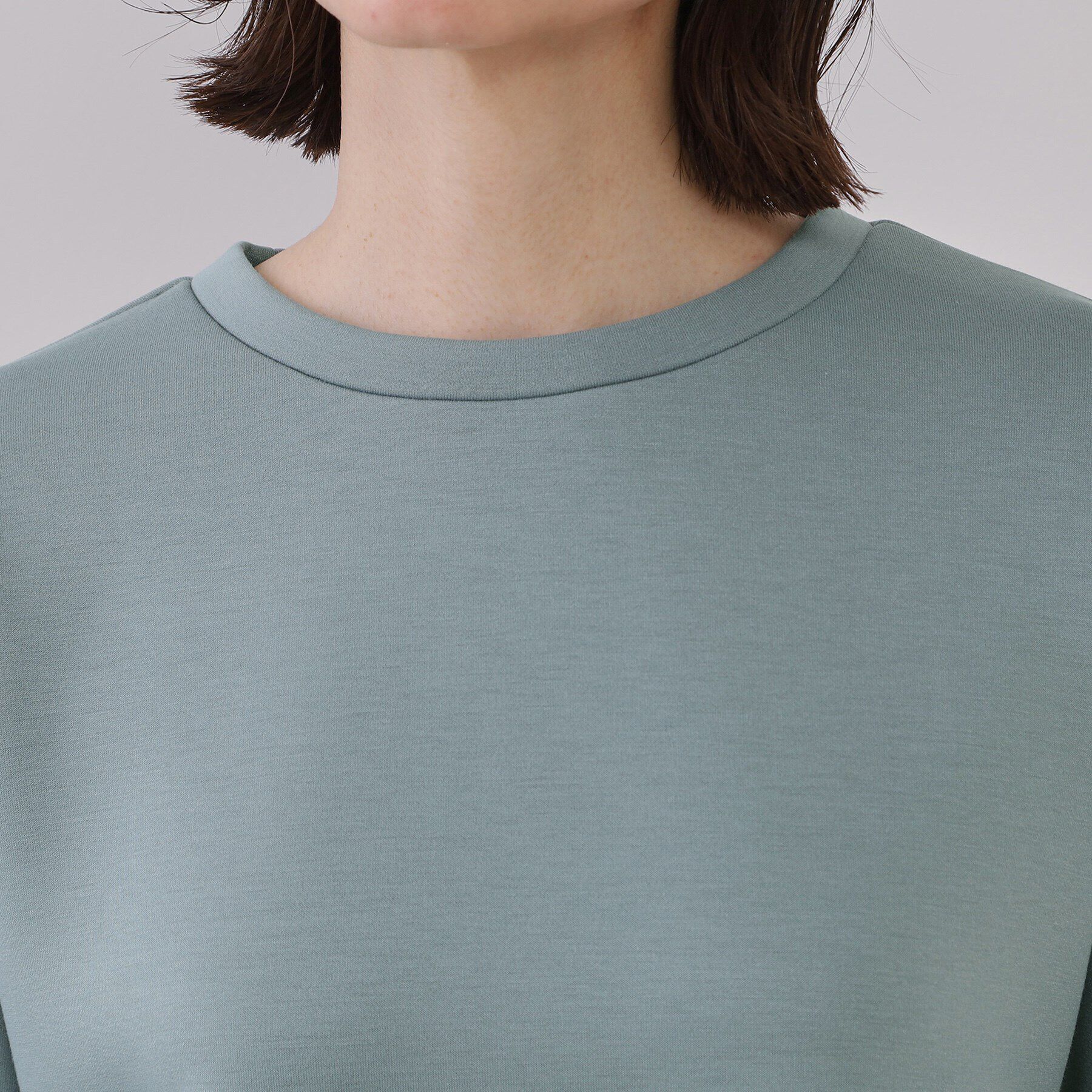 OPAQUE.CLIP「チュールドッキングペプラムトップス【洗濯機洗い可】」|Tシャツ・カットソー|