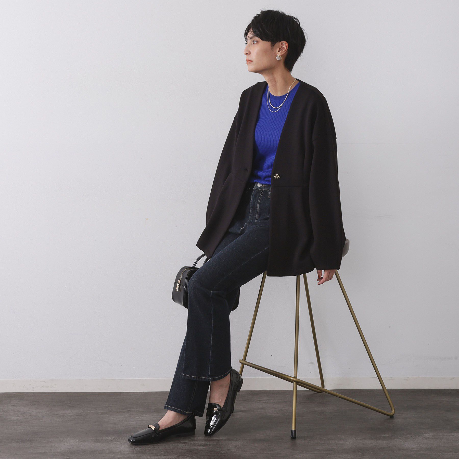 OPAQUE.CLIP「ペプラムカーディガン【UVケア/洗濯機OK】」|カーディガン|