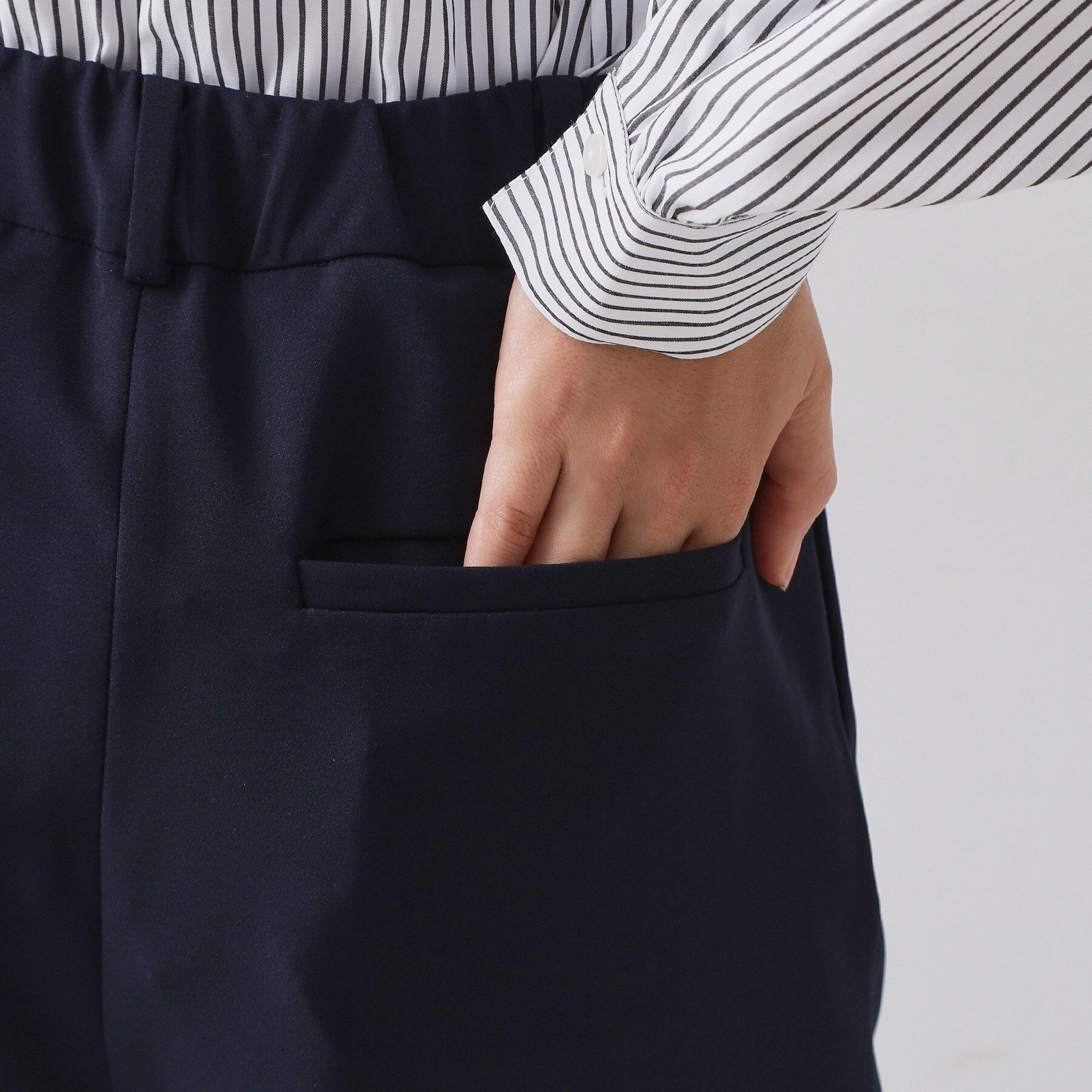 OPAQUE.CLIP「≪通勤・セレモニーセットアップ対応≫ ワイドパンツダブルクロス【洗濯機OK】」|その他|