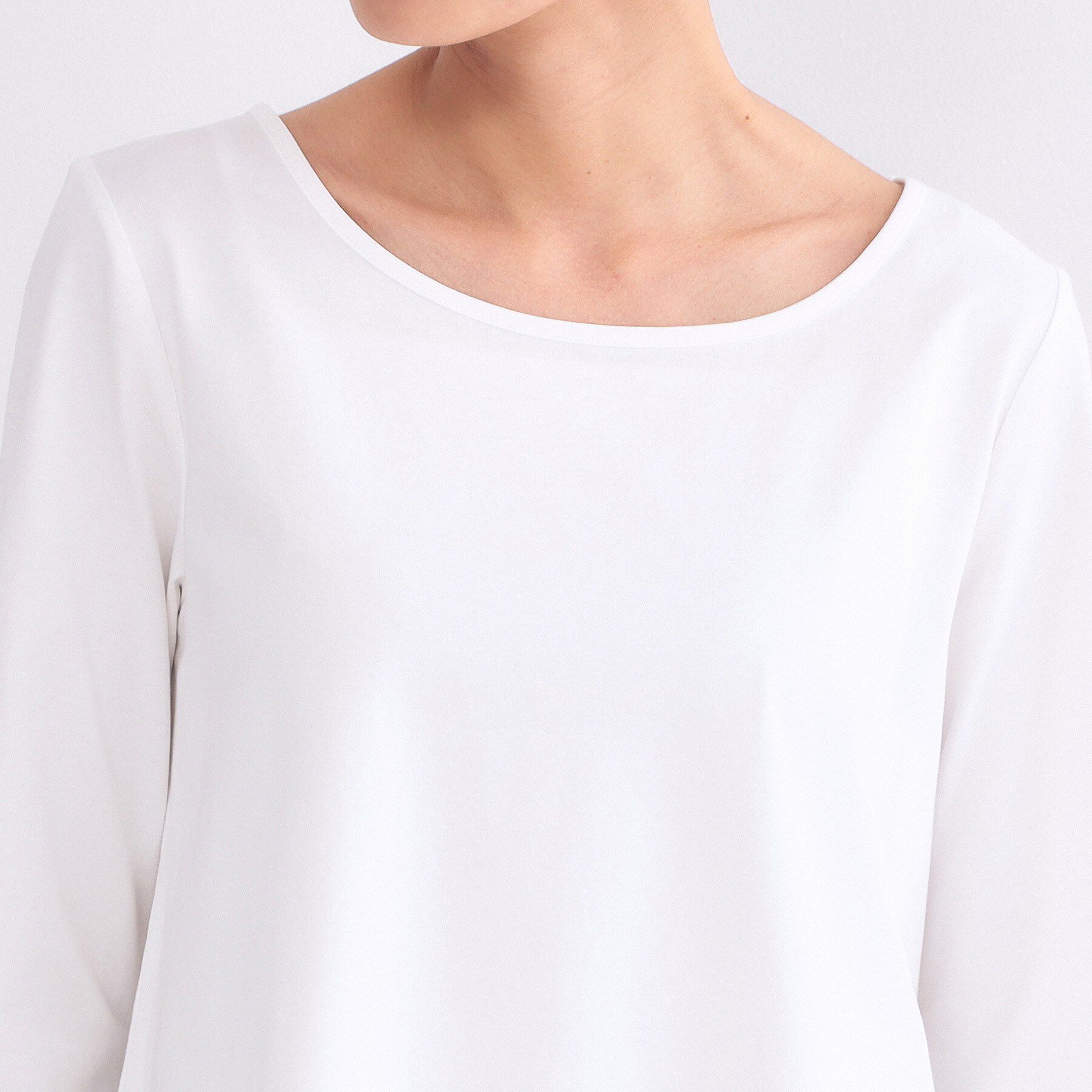 OPAQUE.CLIP「裾レースカットソー【洗濯機OK】」|Tシャツ・カットソー|