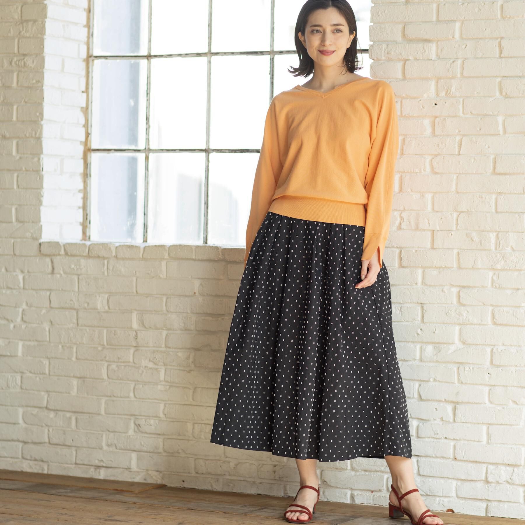 OPAQUE.CLIP「リラクシードルマンスリーブニット【洗濯機OK/抗ピル】」|ニット・セーター|