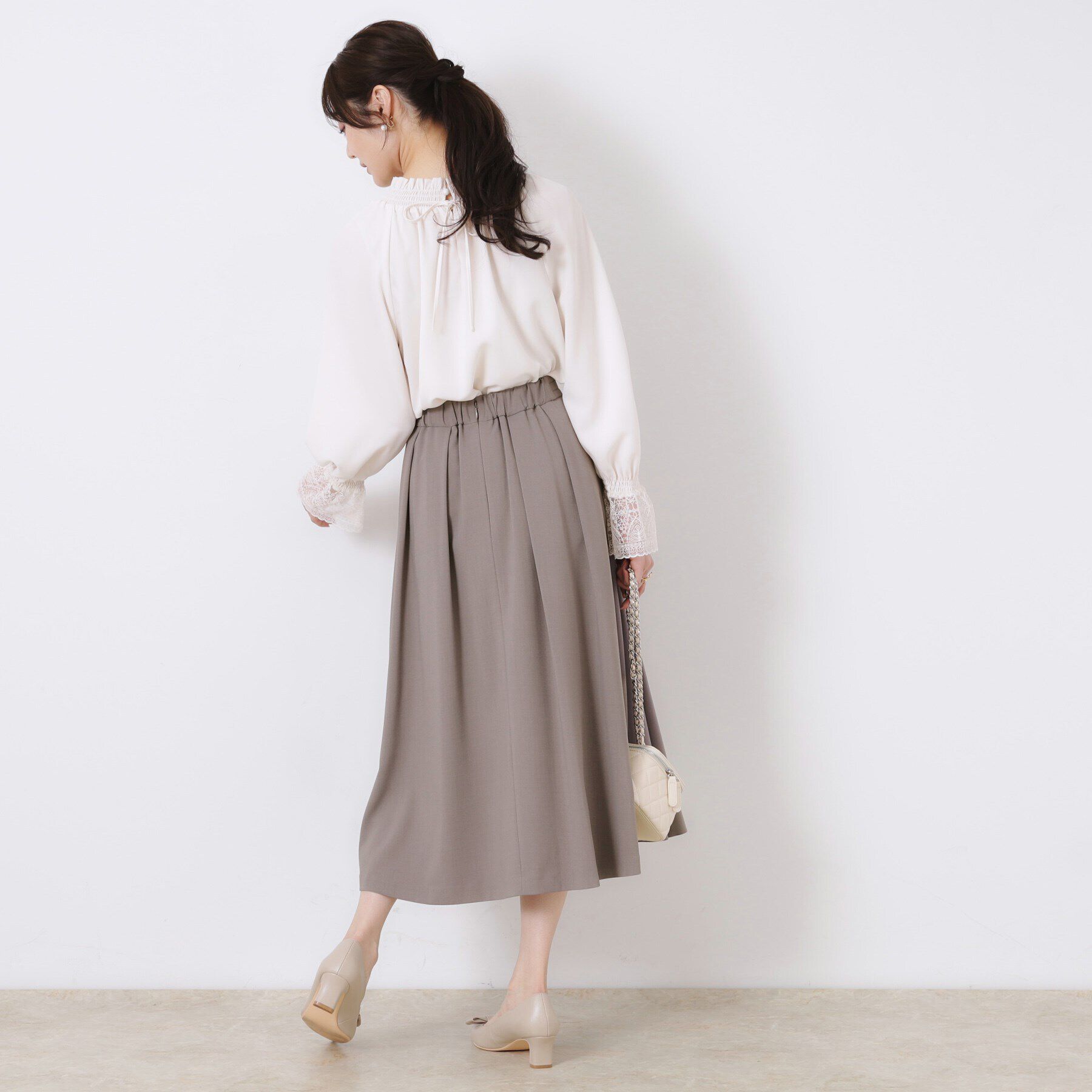 Couture broach「【きれいめ・美脚効果・通勤】ネオシャンブルビットスカート」|スカート|