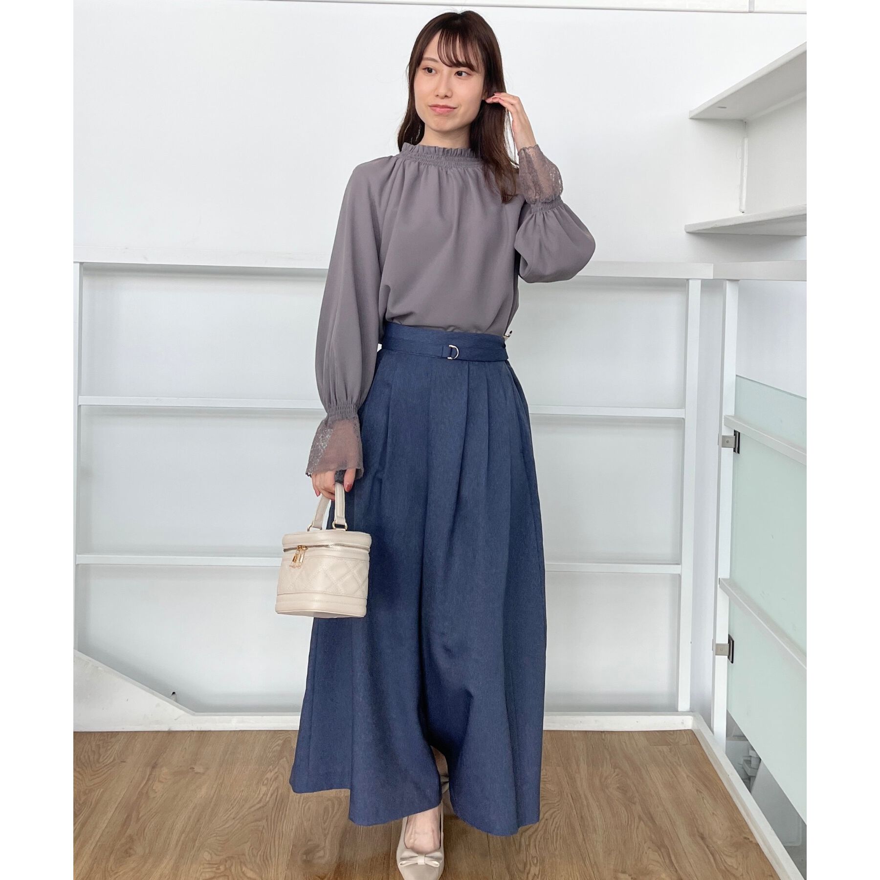 Couture broach「【きれいめ・大人カジュアル・通勤】デニムライクスカンツ」|その他|