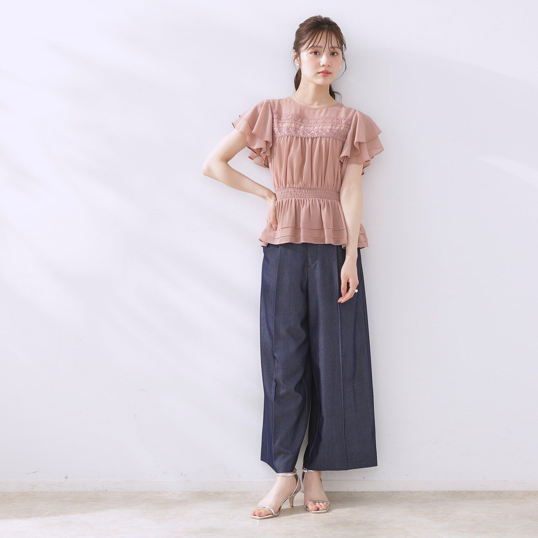 Couture broach「メタリックヒールサンダル」|サンダル|