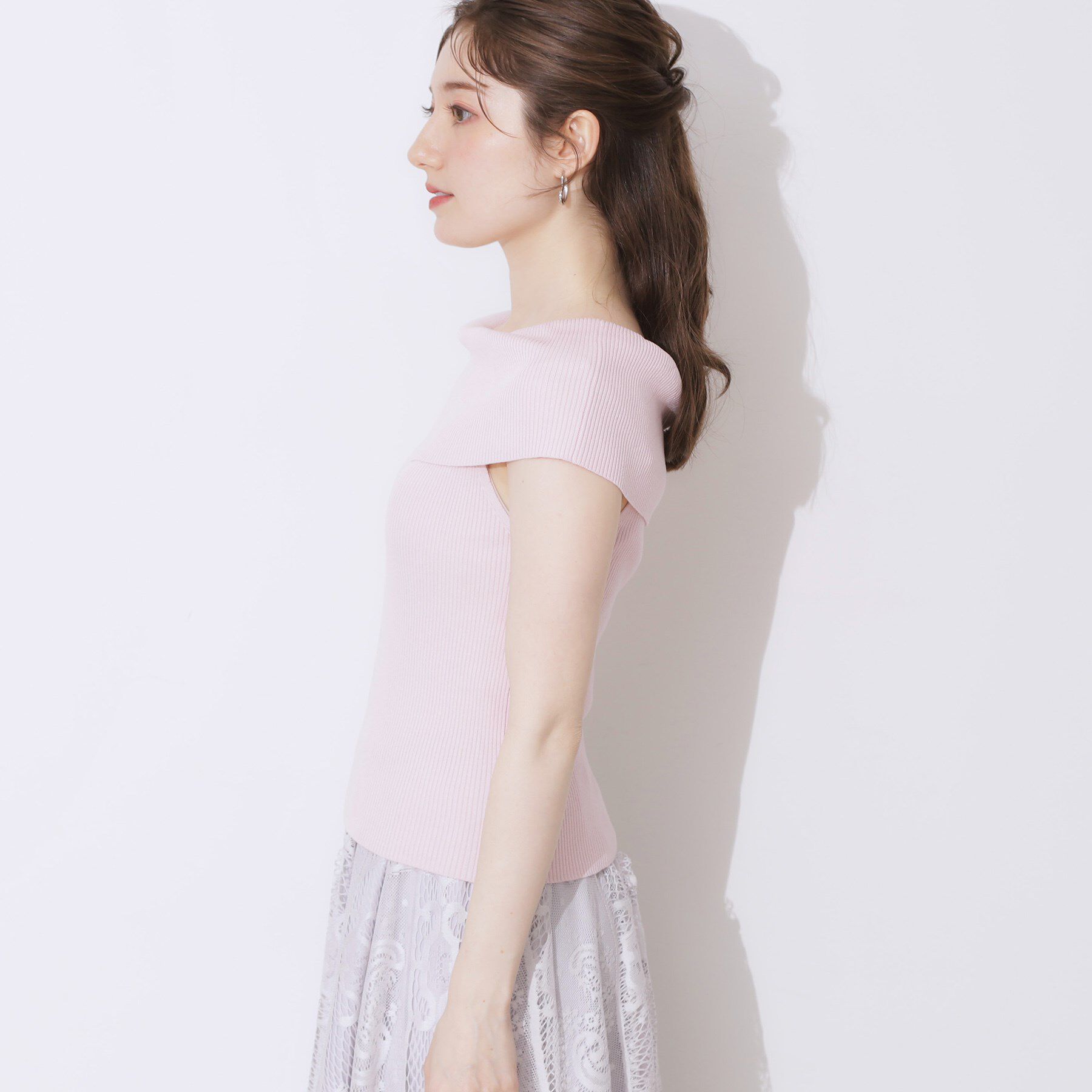 Couture broach「リブオフショルニット」|ニット・セーター|