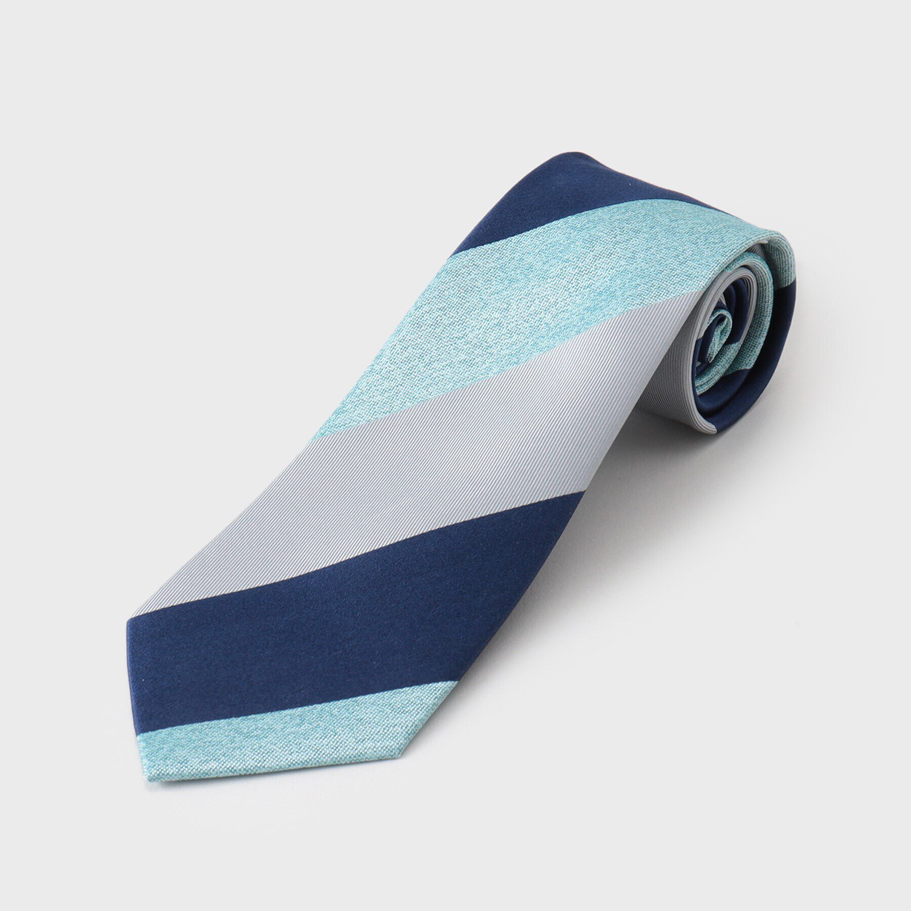 THE SHOP TK「3段ストライプ柄ネクタイ」|ネクタイ・蝶ネクタイ|ブルー(392)