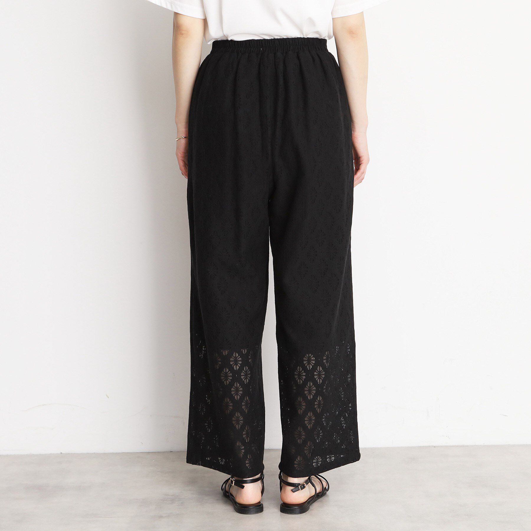 THE SHOP TK「レースワイドパンツ【洗濯機OK】」|その他|