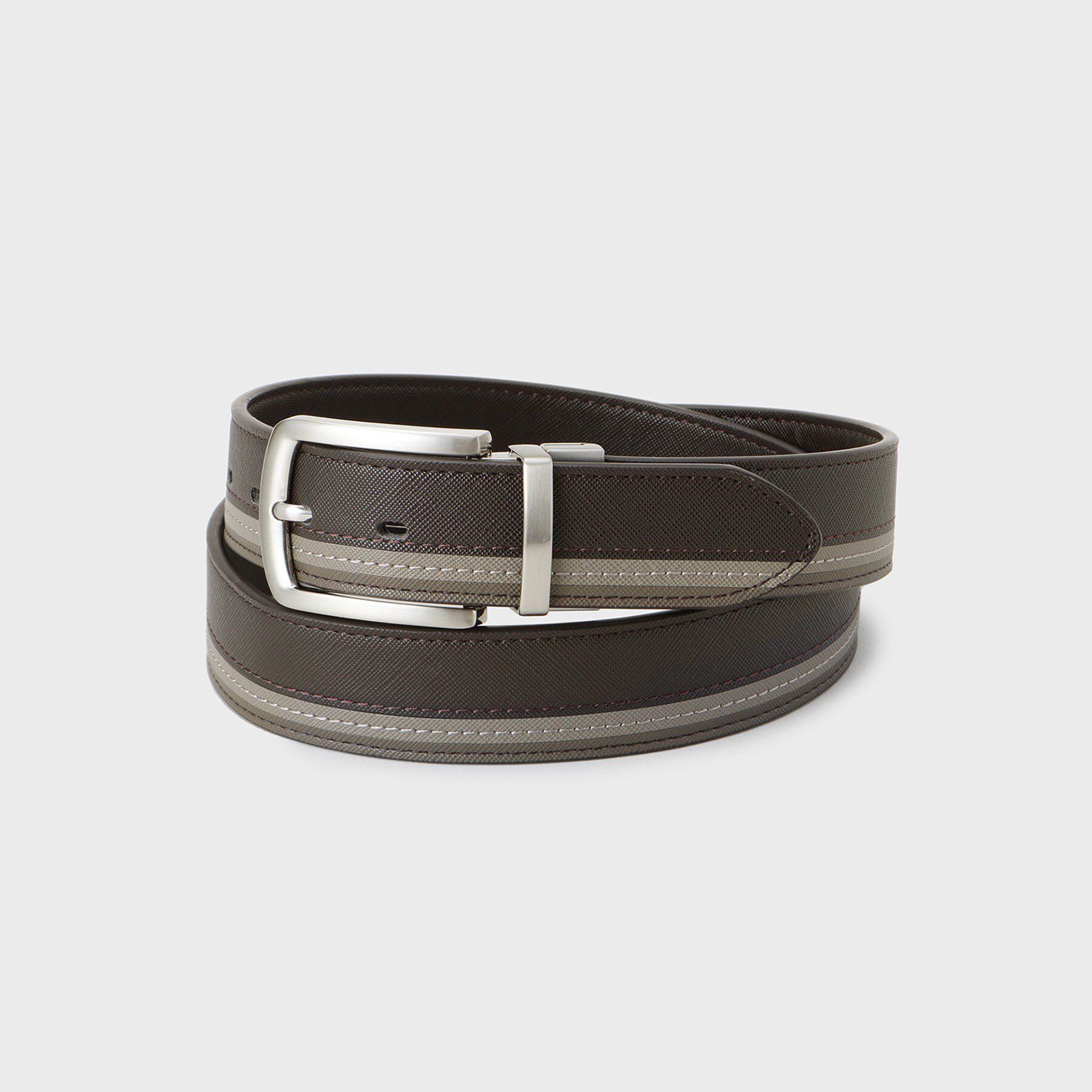 THE SHOP TK「サフィアーノラインリバーシブルベルト」|ベルト|ブラウン(043)