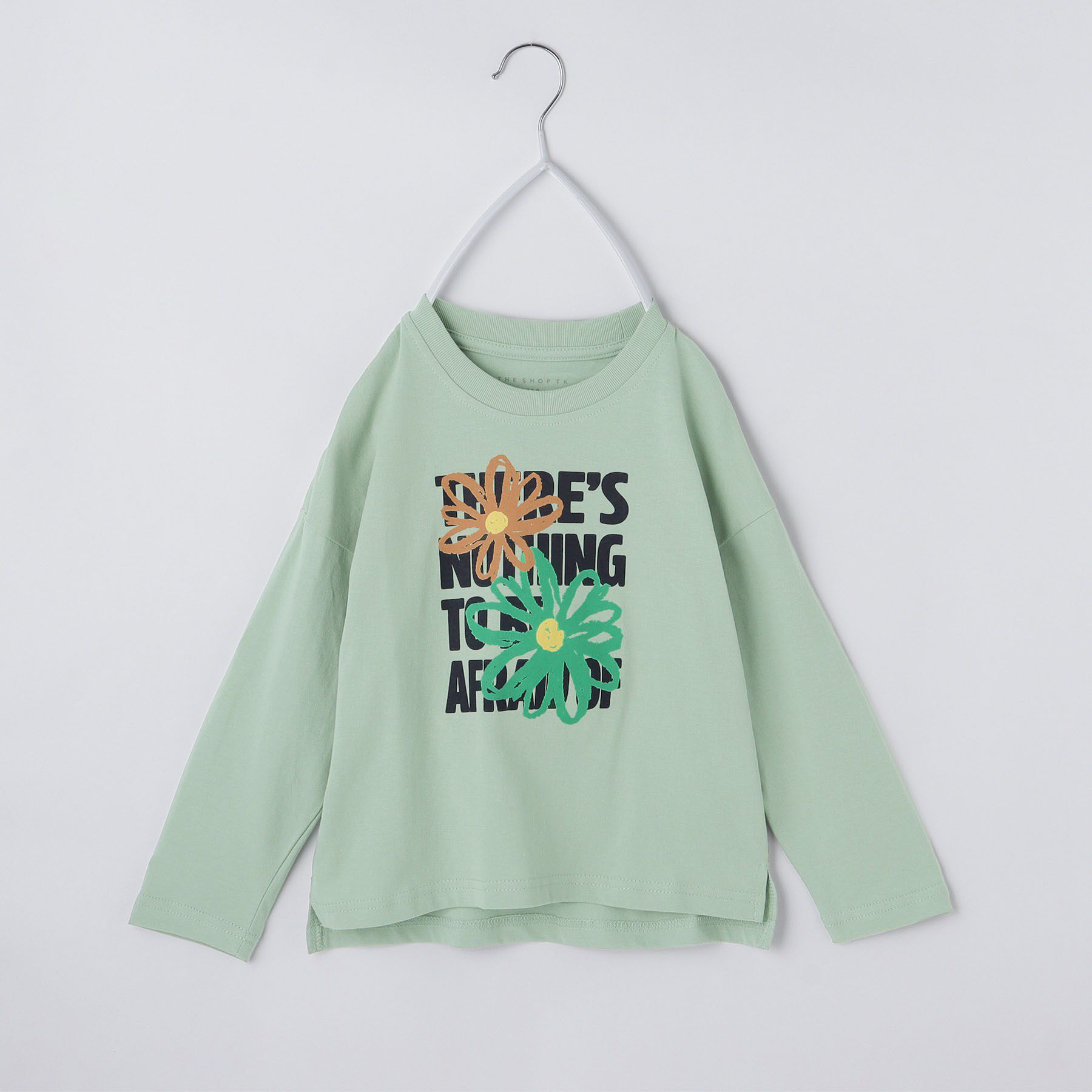 THE SHOP TK「【110－160／6色展開】コットン長袖Ｔシャツ/洗濯機OK」|Tシャツ・カットソー|ミントグリーン(42