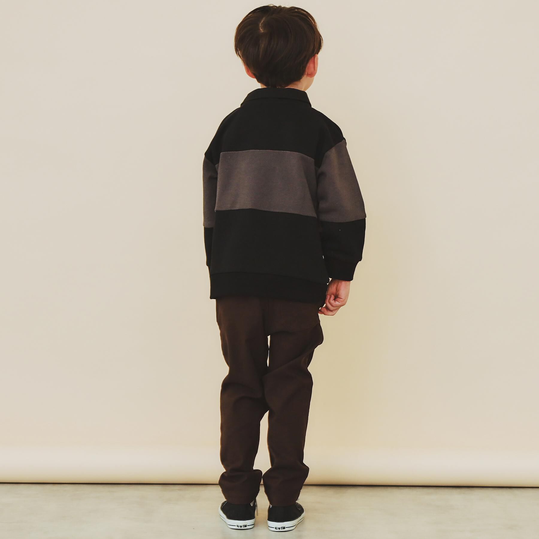 THE SHOP TK「【110-160】バイカラーラガー裏毛プルオーバー」|Tシャツ・カットソー|