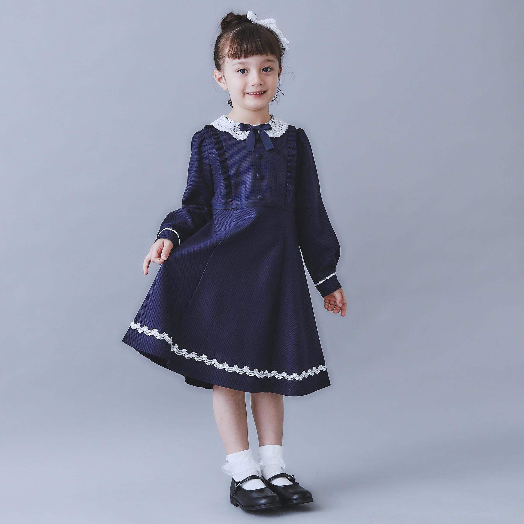 THE SHOP TK「【120-130】ネイビーフォーマルワンピース/入園・卒園・入学」|ワンピース|