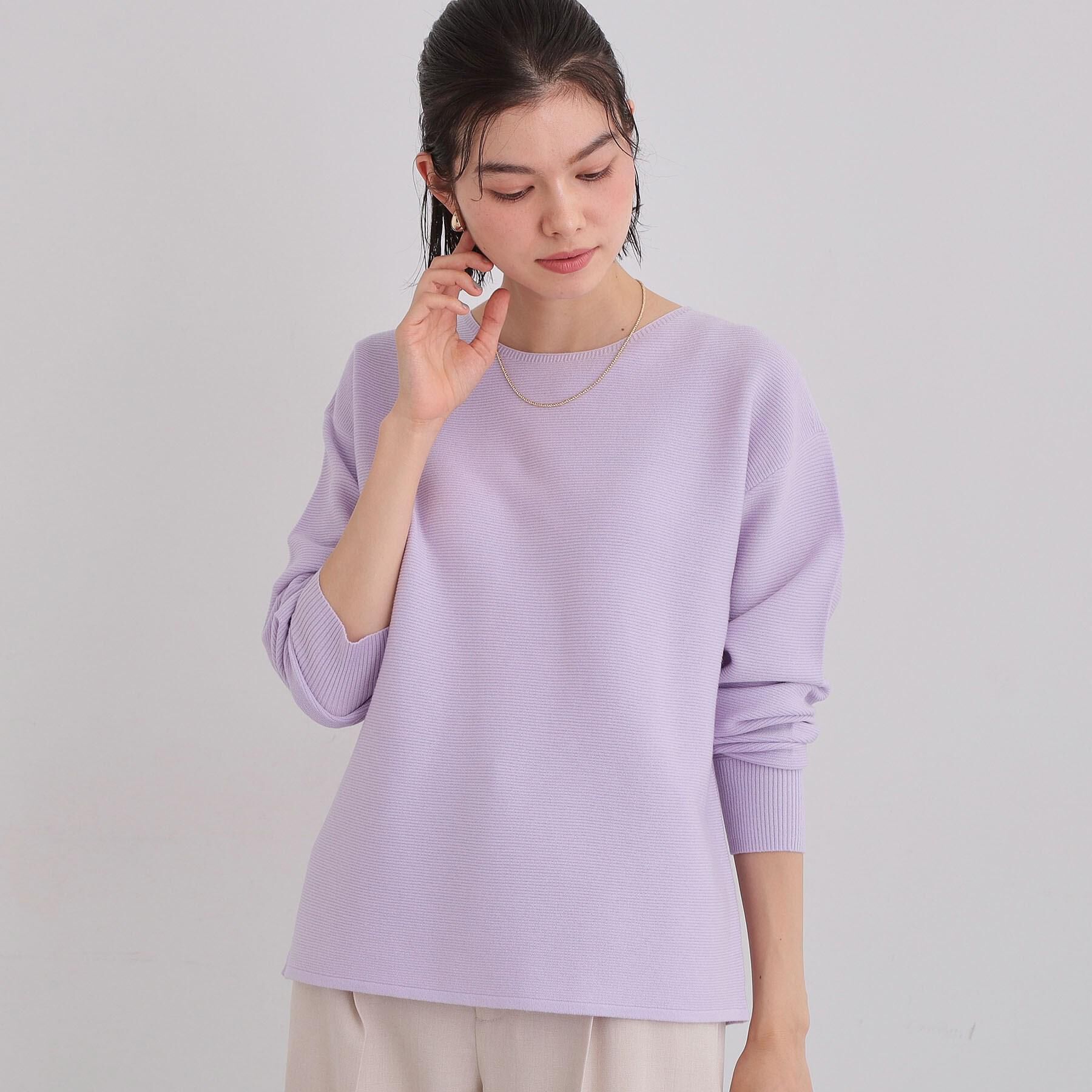 THE SHOP TK「【S-XLサイズ/選べる6色】どこから見ても美しい ガーターニット/洗濯機OK」|ニット・セーター|