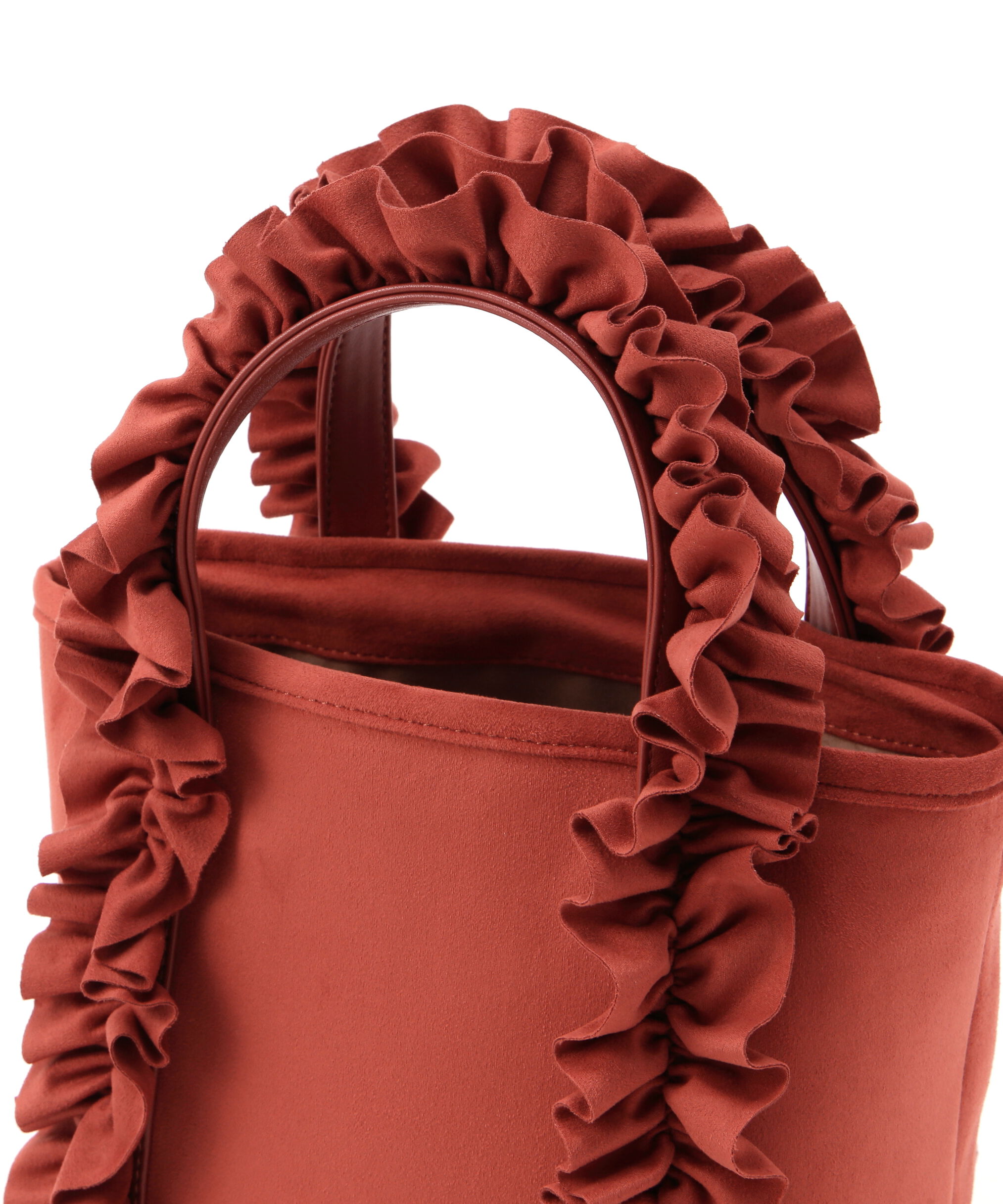  「スエードタッチフリフリトートバッグ」|トートバッグ|