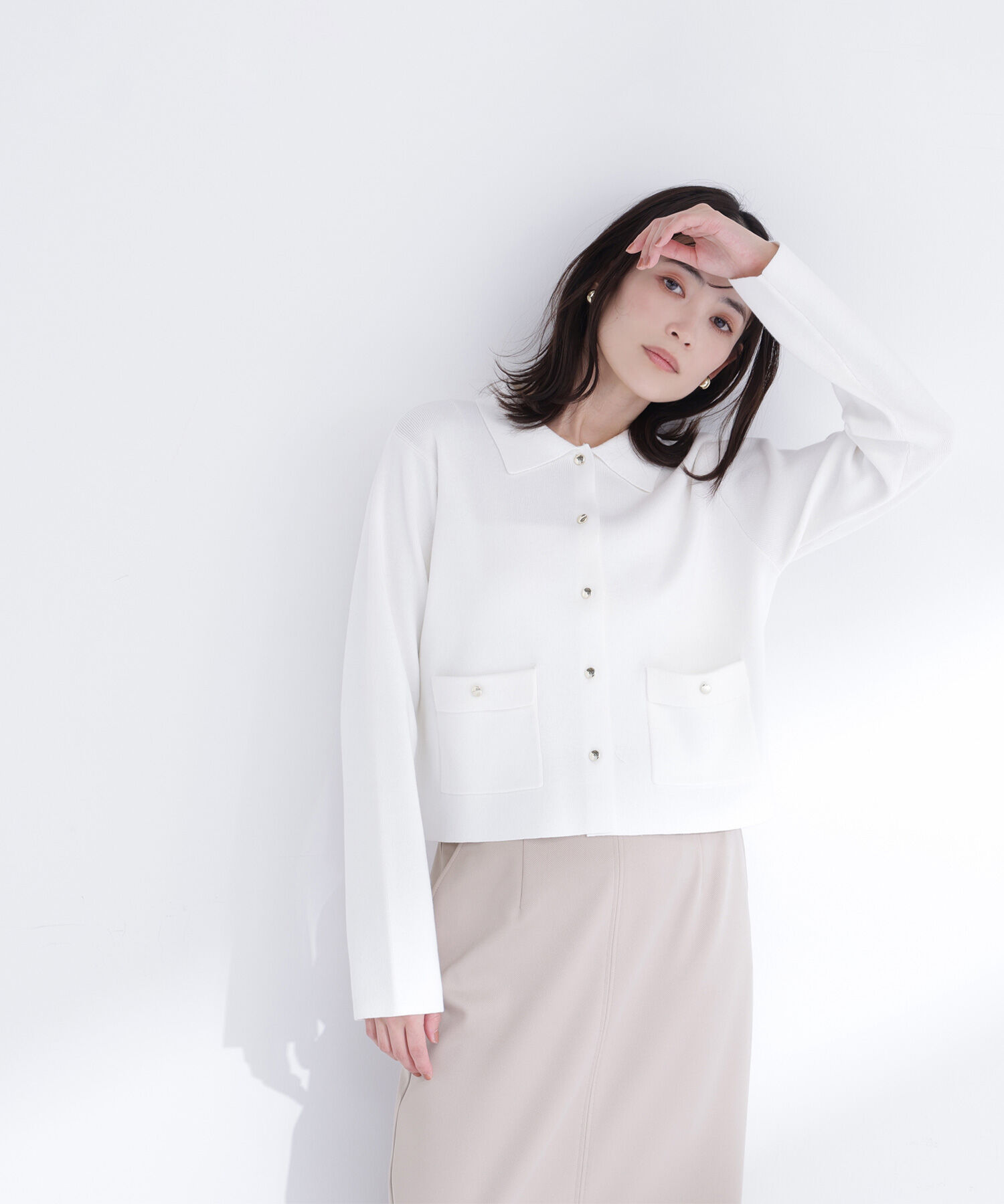  「&ldquo;きちんと見え上手&rdquo;な襟付きニット」|ニット・セーター|