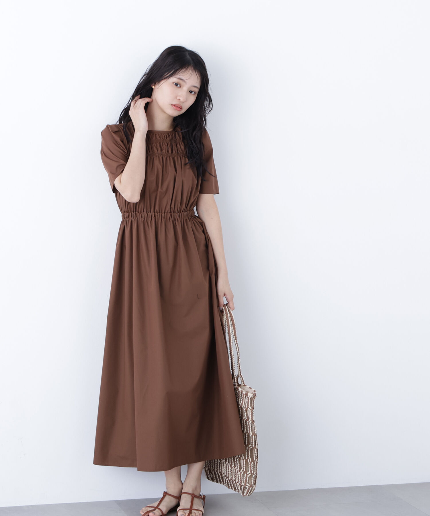  「〈N.〉ローンタックショルダーワンピース」|ワンピース|