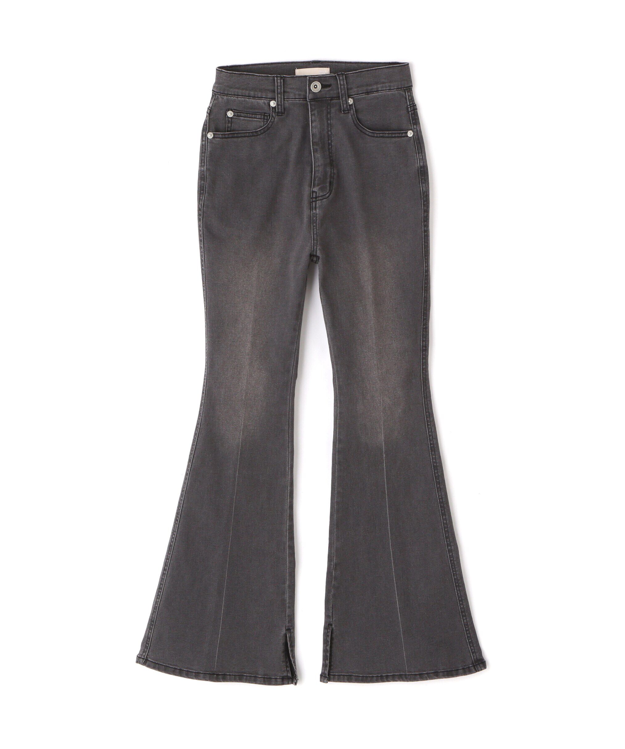  「[低身長サイズ/Sシリーズ]内スリットベルボトムデニムパンツ」|その他|