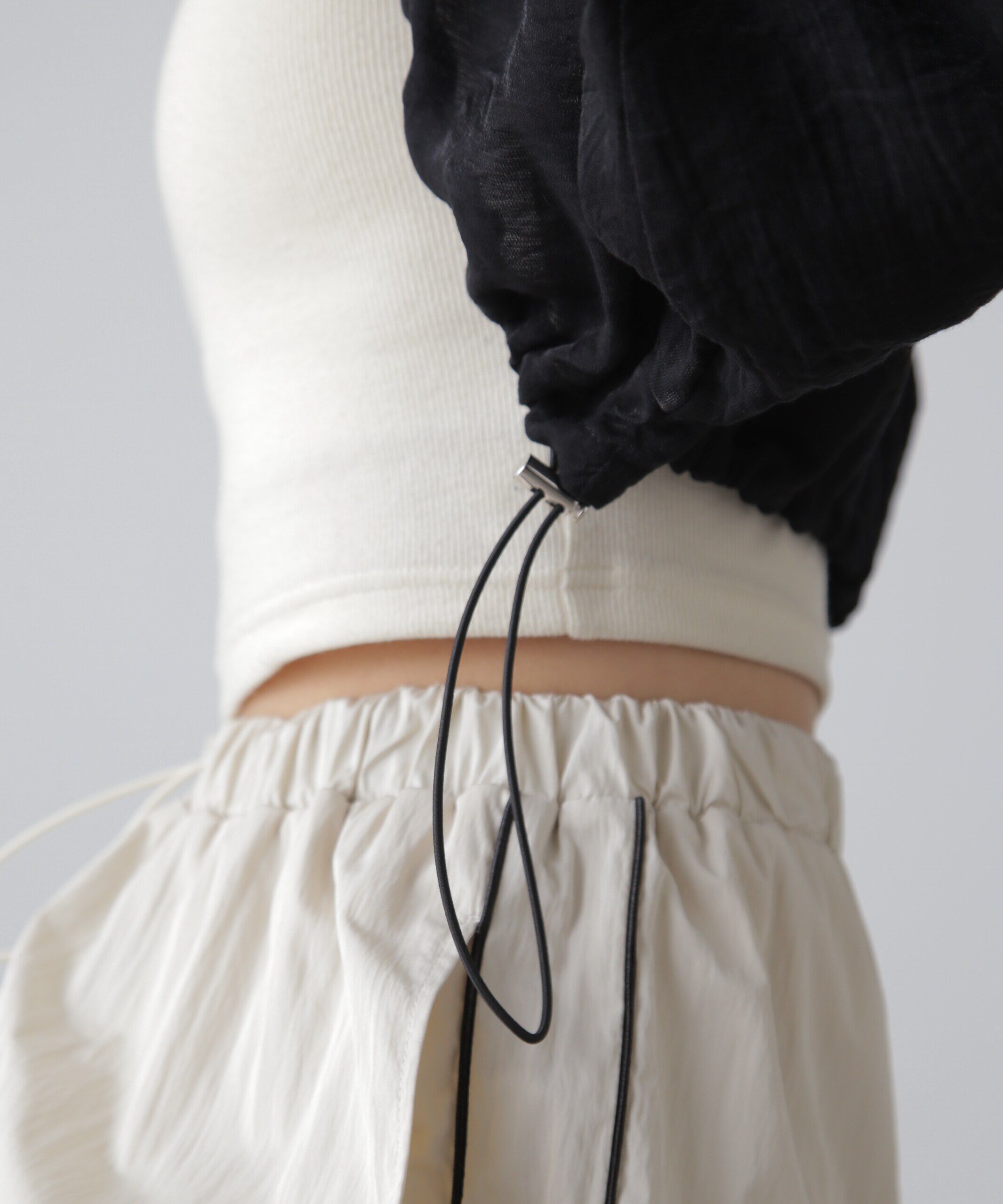  「ドロストショート丈ボレロ」|シャツ・ブラウス|