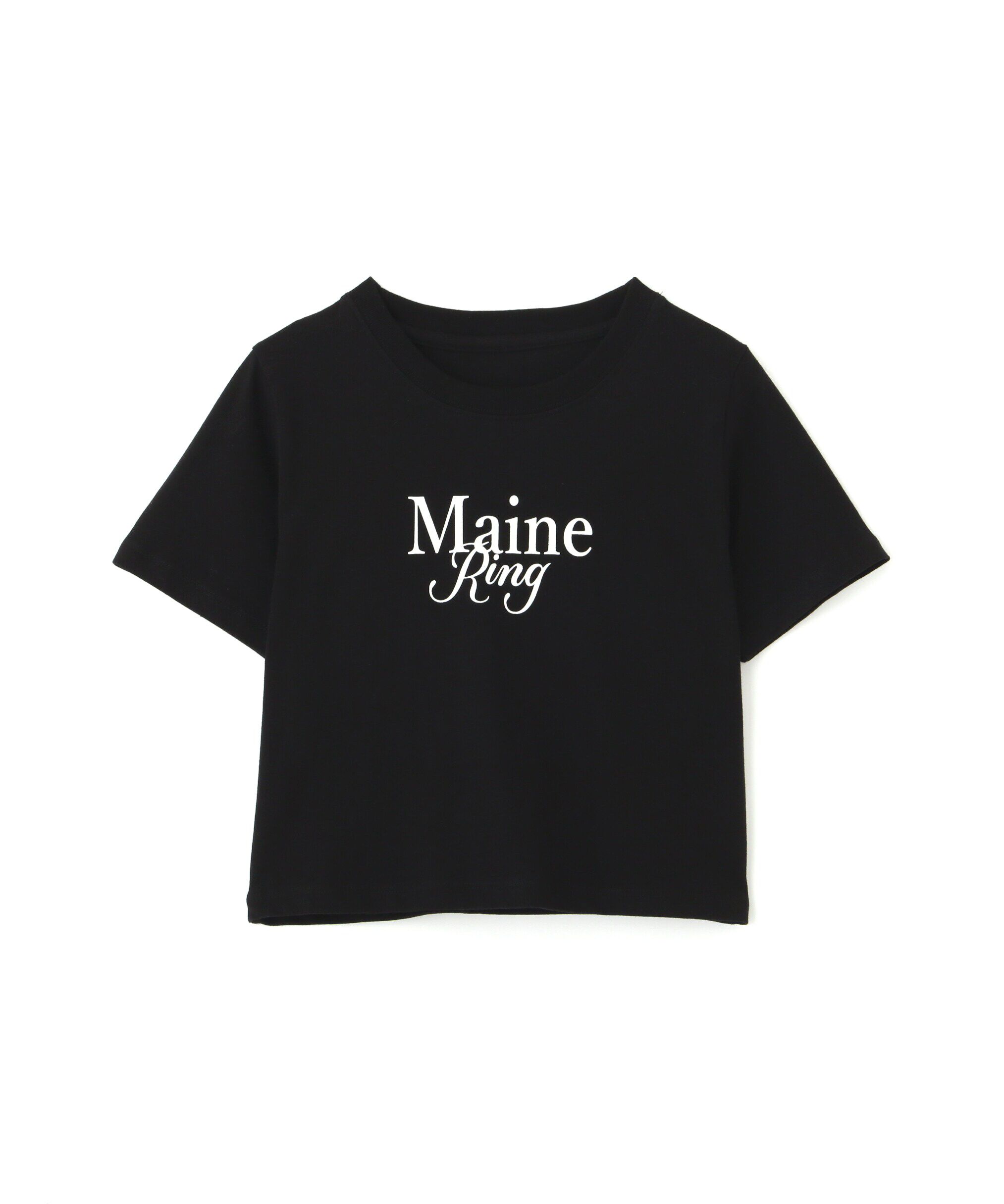  「ショート丈ロゴTシャツ」|Tシャツ・カットソー|