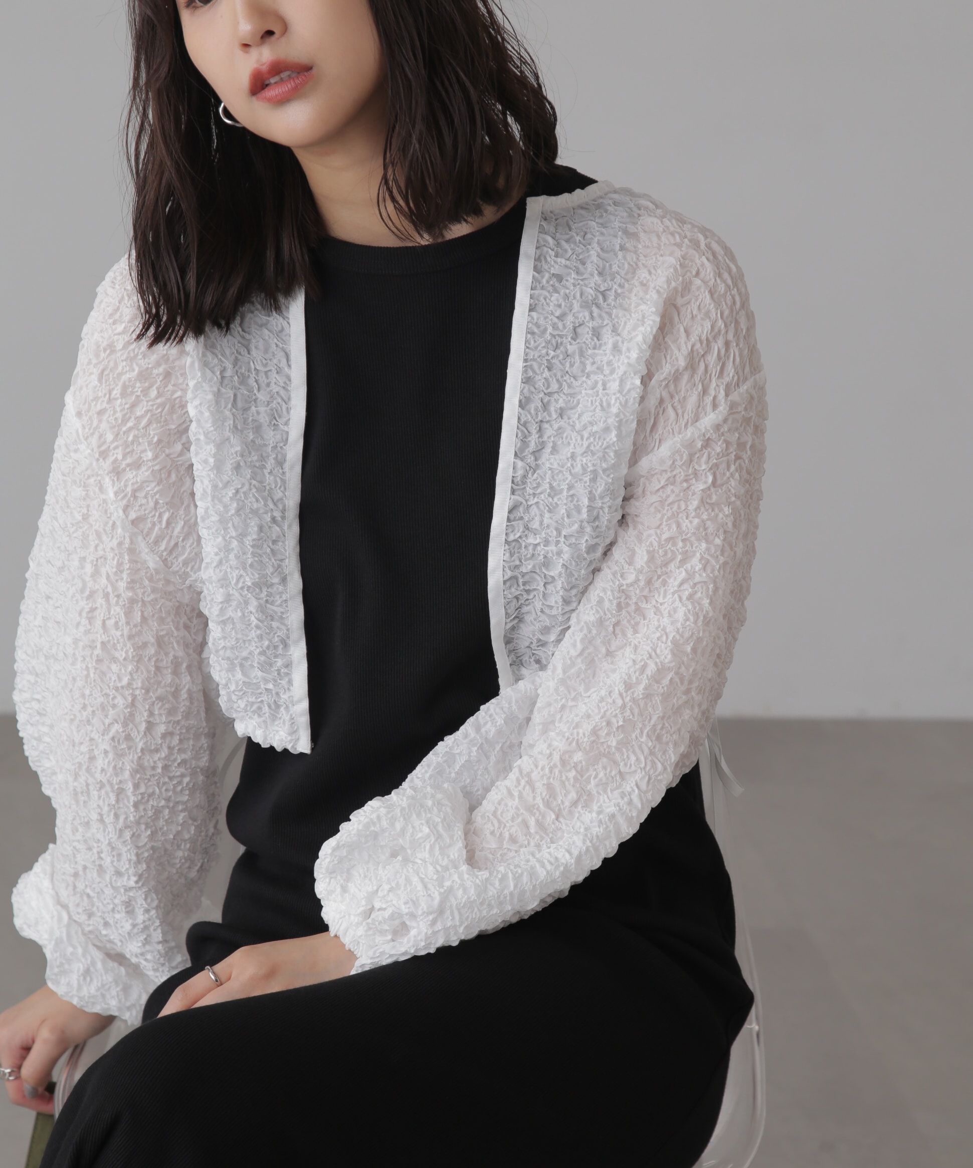  「ぽこぽこシアーブルゾン」|ブルゾン・スタジャン|