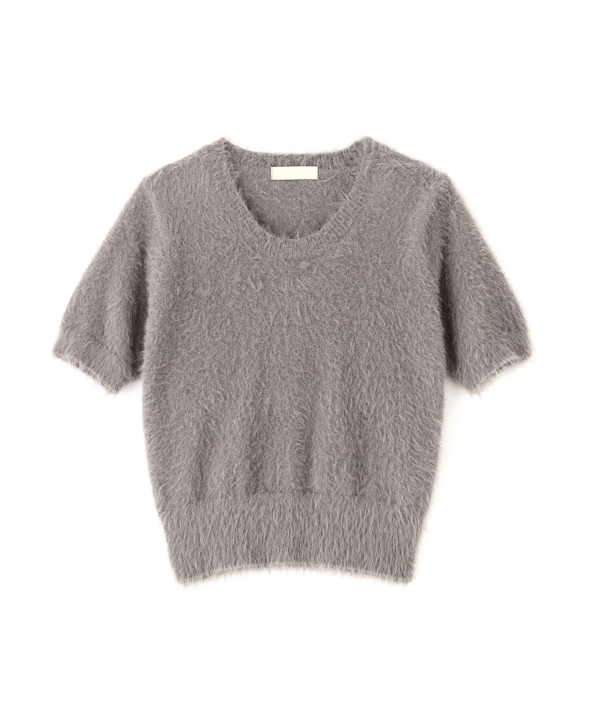  「シャギー半袖ニット」|ニット・セーター|