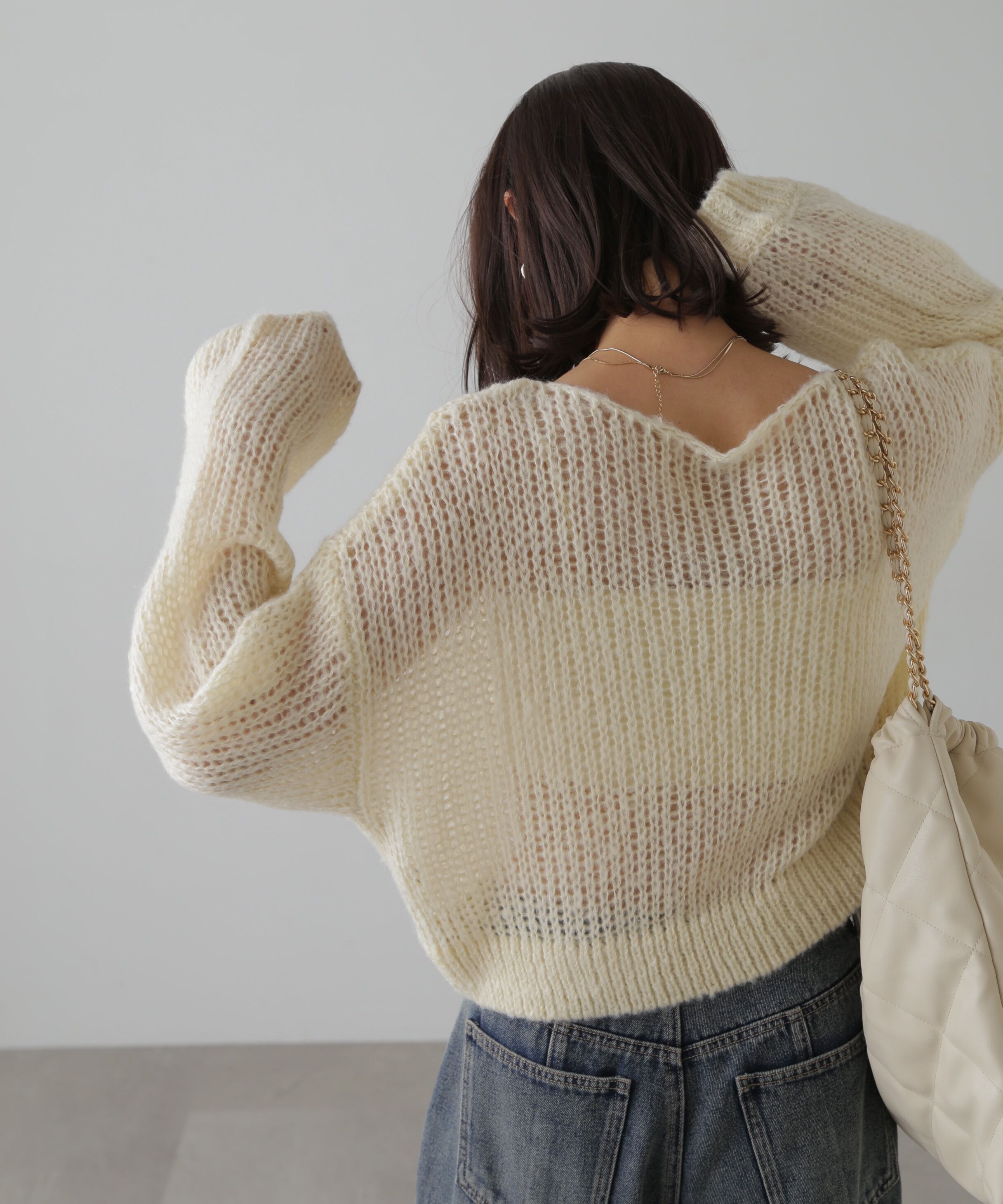  「シアーモヘヤライクニット」|ニット・セーター|