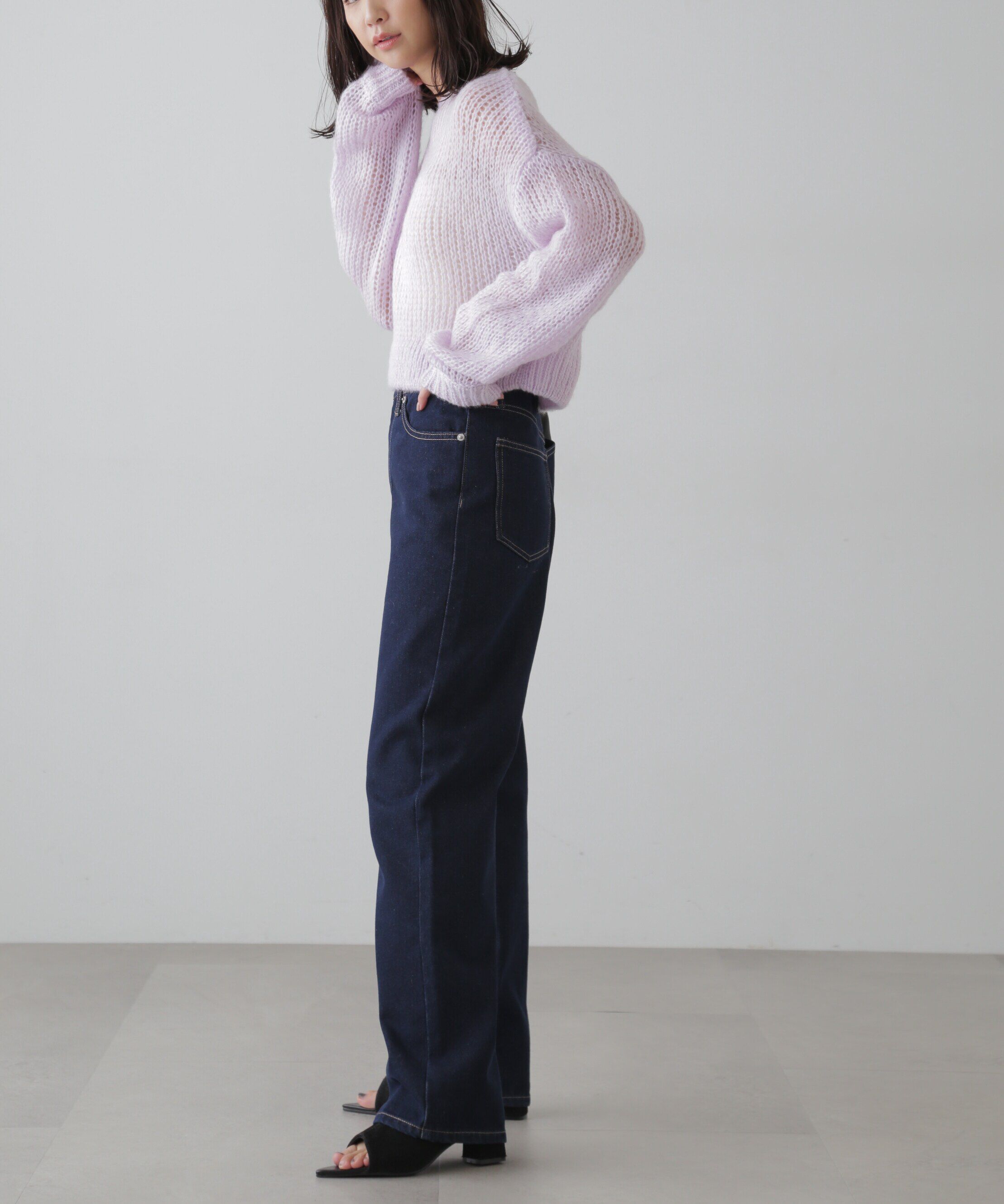  「シアーモヘヤライクニット」|ニット・セーター|