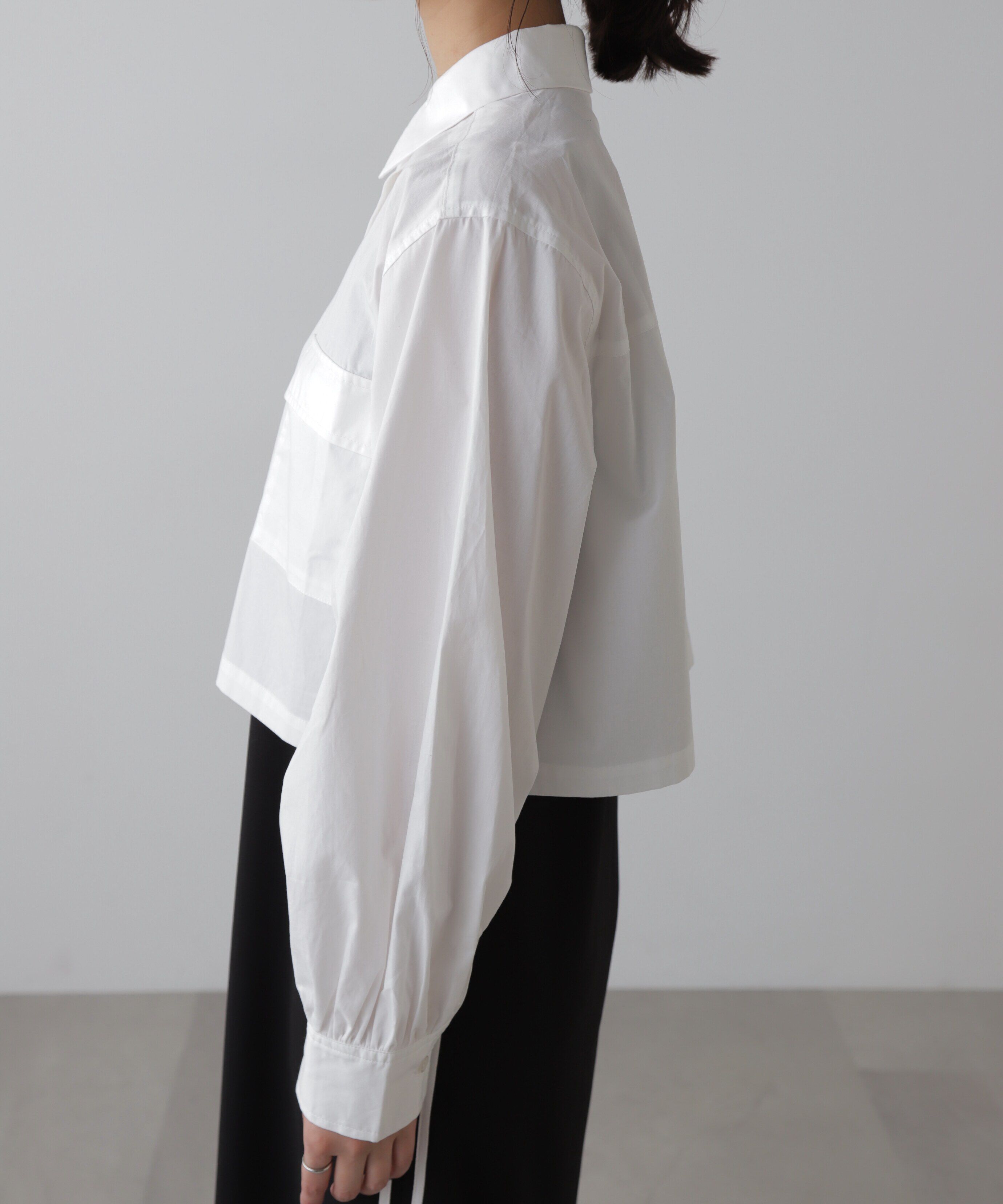  「ビッグポケットショート丈シャツ」|シャツ・ブラウス|