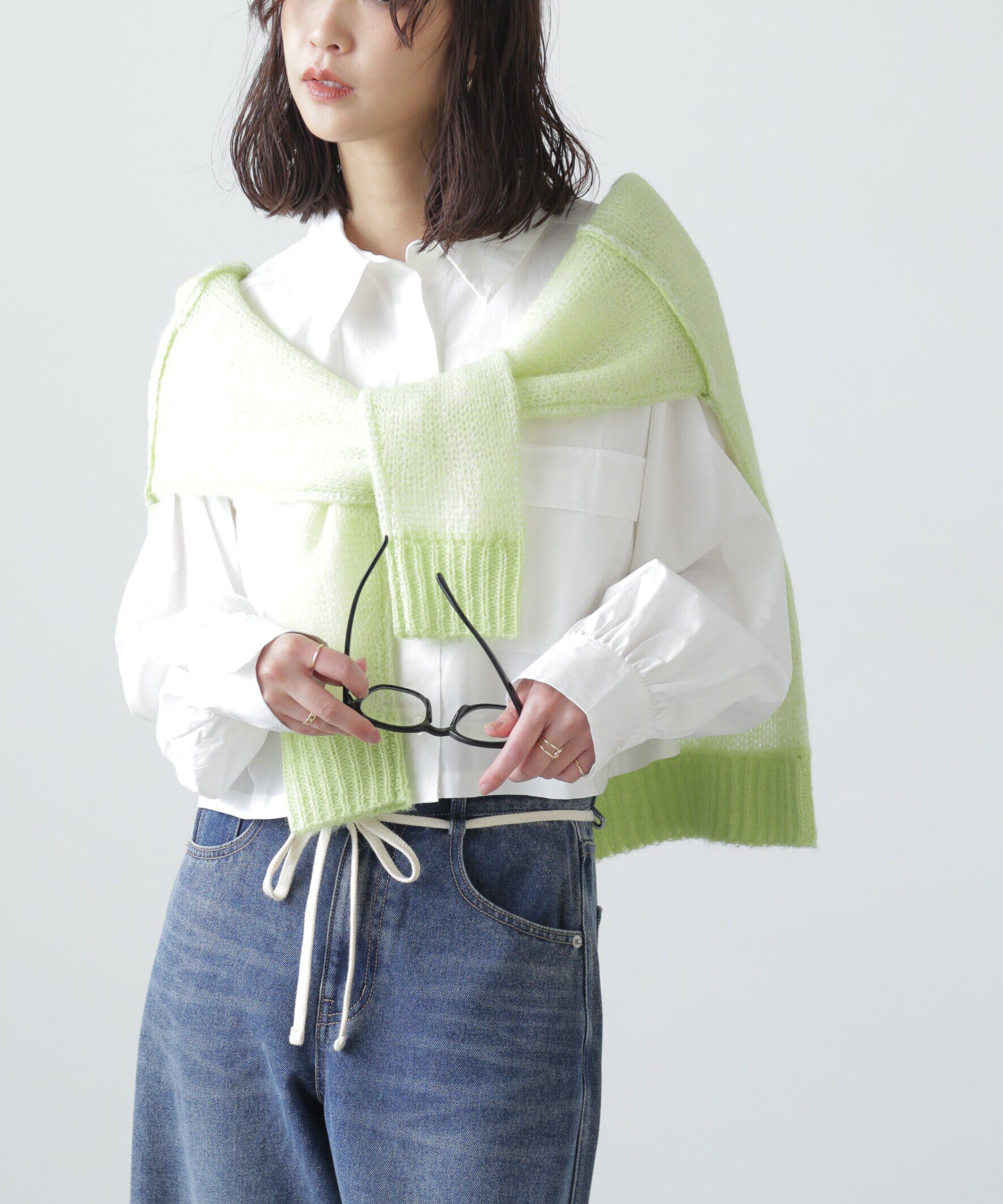  「ビッグポケットショート丈シャツ」|シャツ・ブラウス|