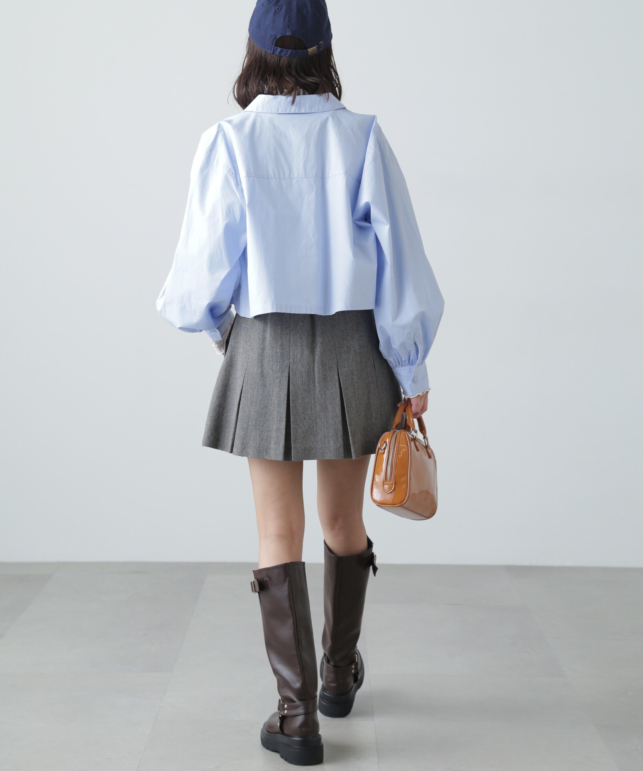  「ビッグポケットショート丈シャツ」|シャツ・ブラウス|