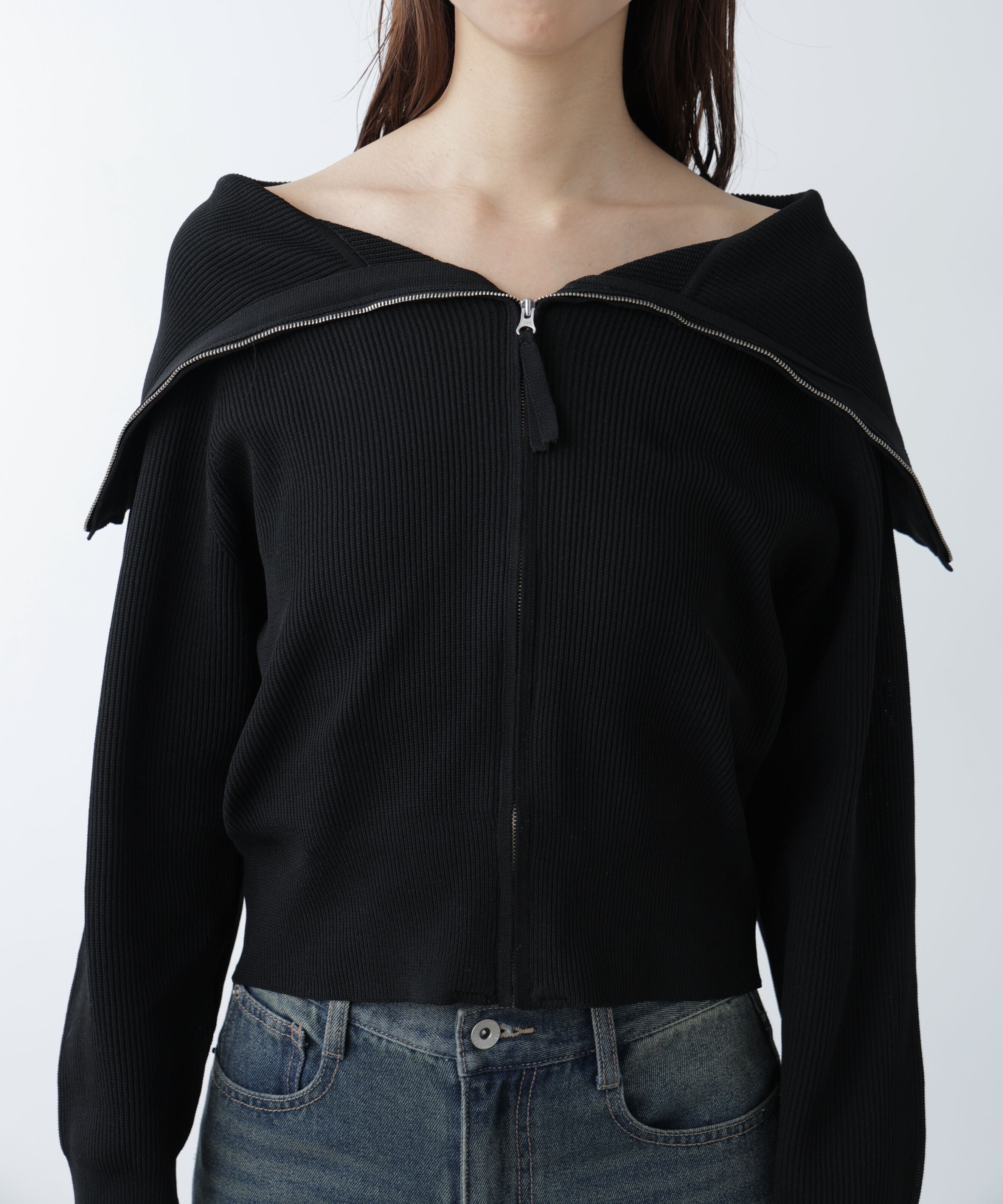  「セーラージップカーディガン」|ニット・セーター|